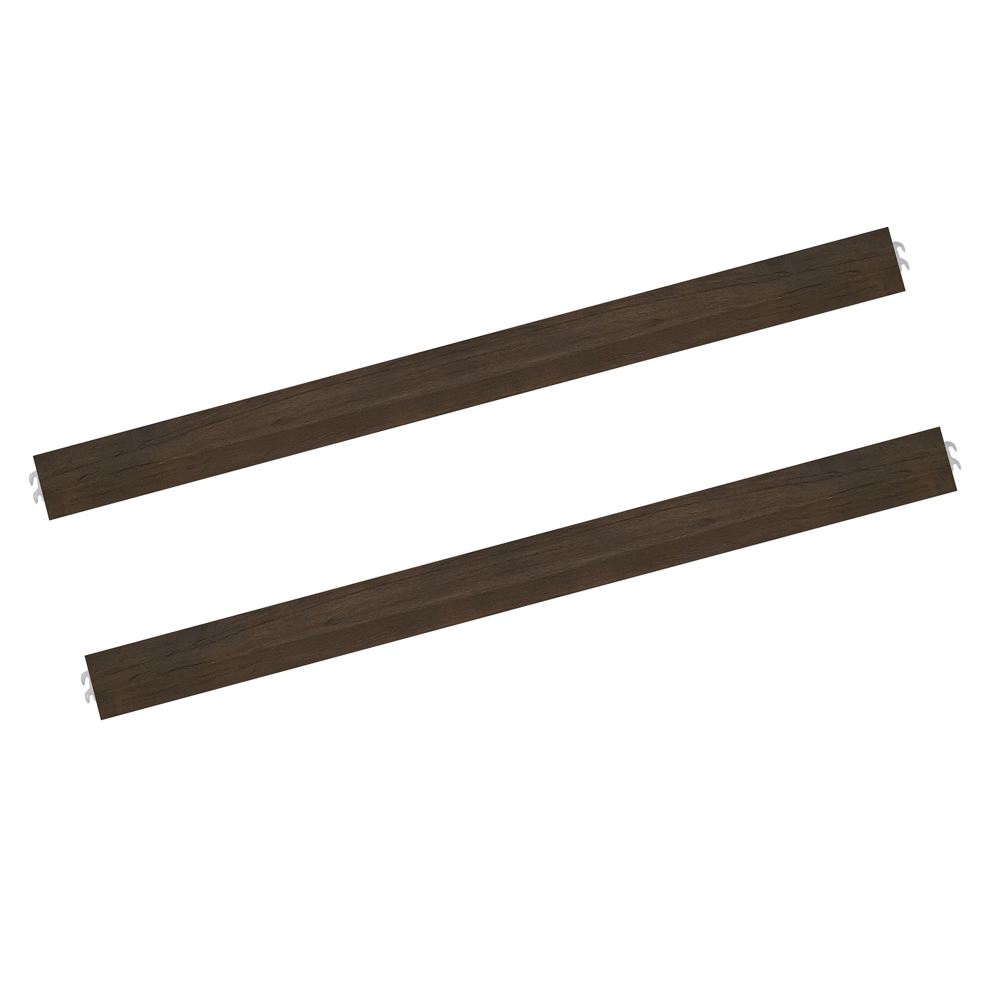 Evolur Convertible Wooden Crib to Full Size Bed Rail in Antique Brown - Safe & Durable Nursery Furniture for Baby & Toddler Bedroom