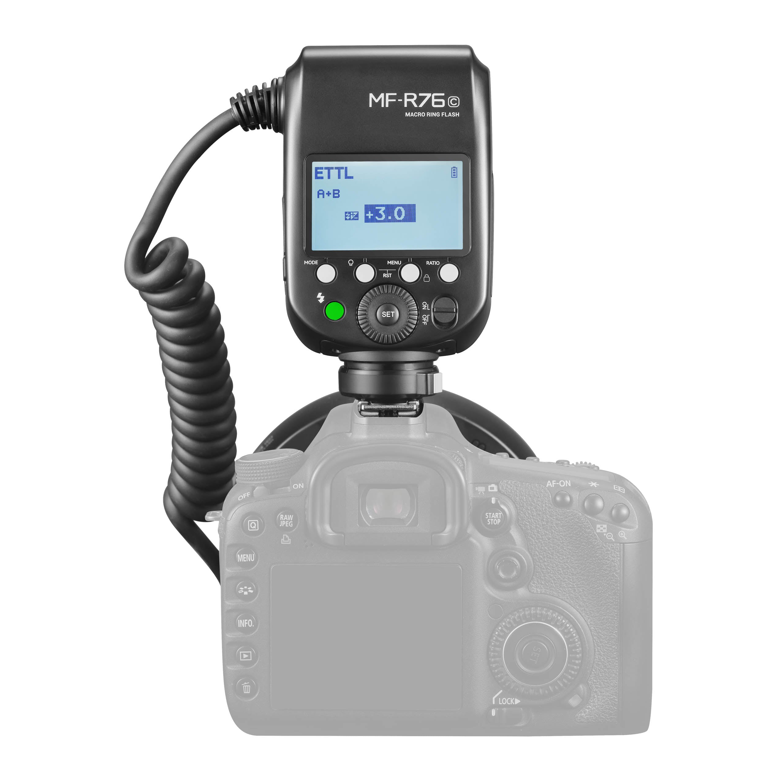 MF R76 C/N/S On Camera TTL Macro Ring Flash for DSLR - Perfect for Jewelry, Product & Close-Up Photography