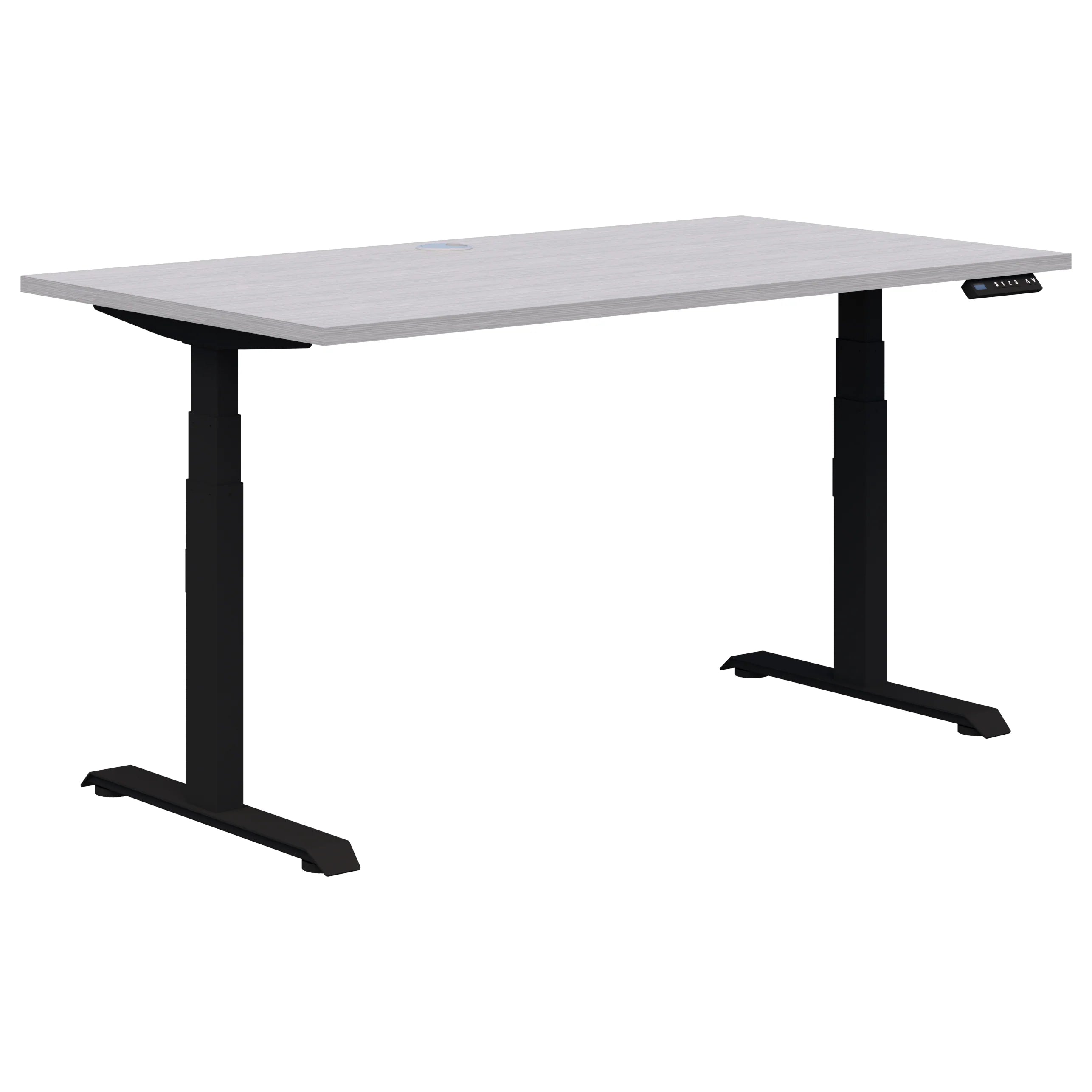 Summit II Single Height Adjustable Standing Desk - Ergonomic Home & Office Workstation for Comfortable Sitting or Standing - Perfect for Remote Work, Study & Gaming Setup
