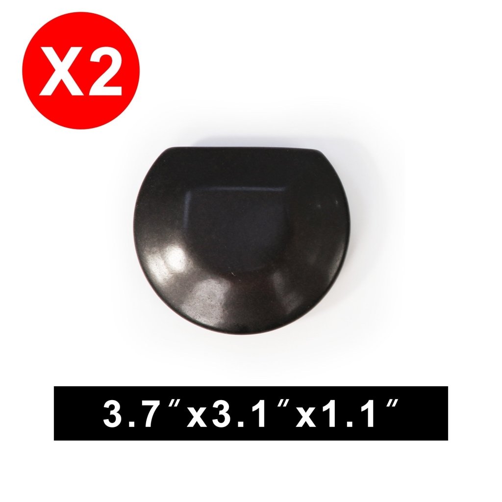 Premium 3/4 Round Basalt Hot Stone Massage Set - 2 Piece Pack for Relaxation & Gua Sha Therapy | Perfect for Spa, Home Use & Professional Massage Therapists