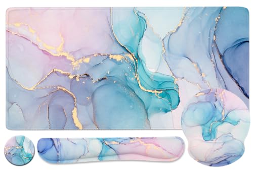 4 Pcs Blue Marble