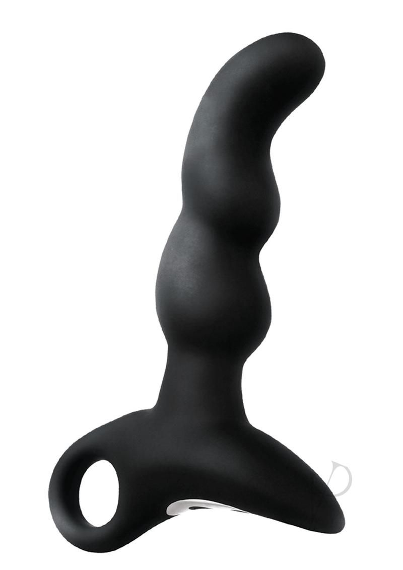 Rechargeable Vibrating Silicone Anal Plug - Alpha Plug #4 Black - Adult Toy for Pleasure & Stimulation - Perfect for Couples Play & Solo Exploration