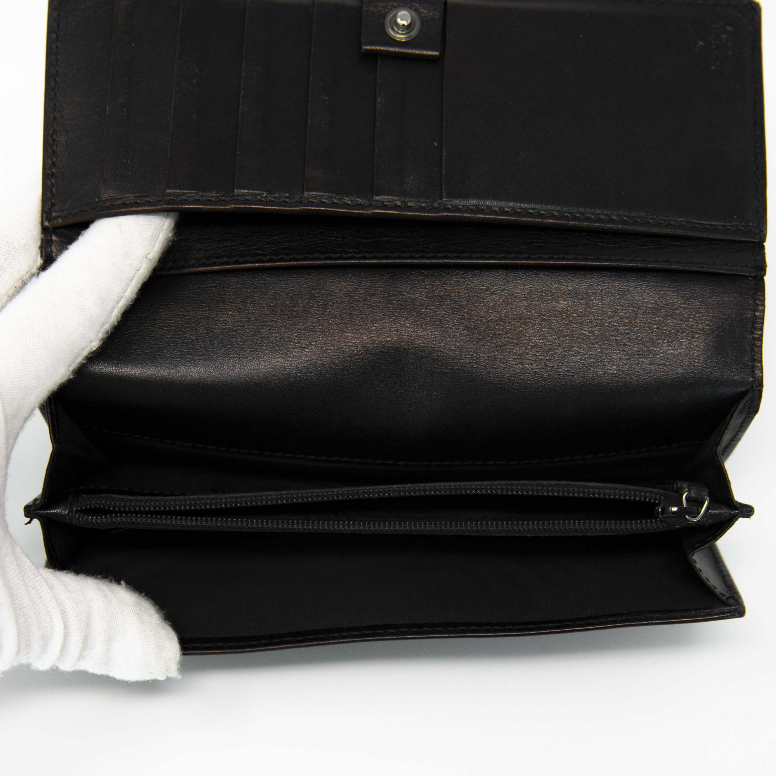 Gucci GG Monogram Brown Leather Continental Long Wallet for Men - Stylish & Durable Designer Bifold Wallet for Everyday Use & Travel