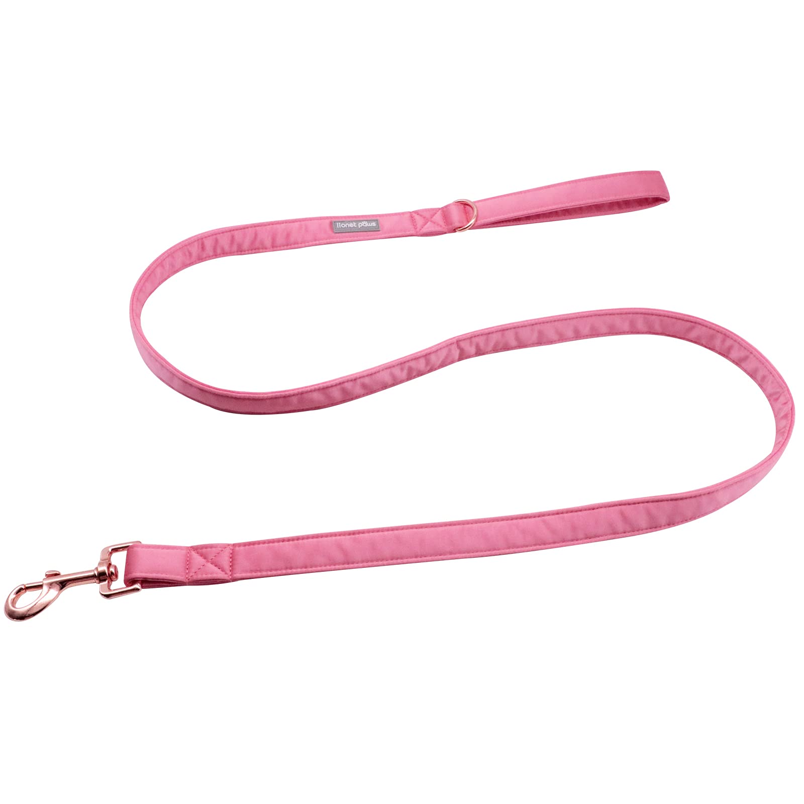 Lionet Paws Dog Leash - Soft Silk Peach Leash for Small, Medium & Large Dogs | Adjustable Matching Collar for Puppies & Adult Dogs | Perfect for Walking, Training & Outdoor Adventures