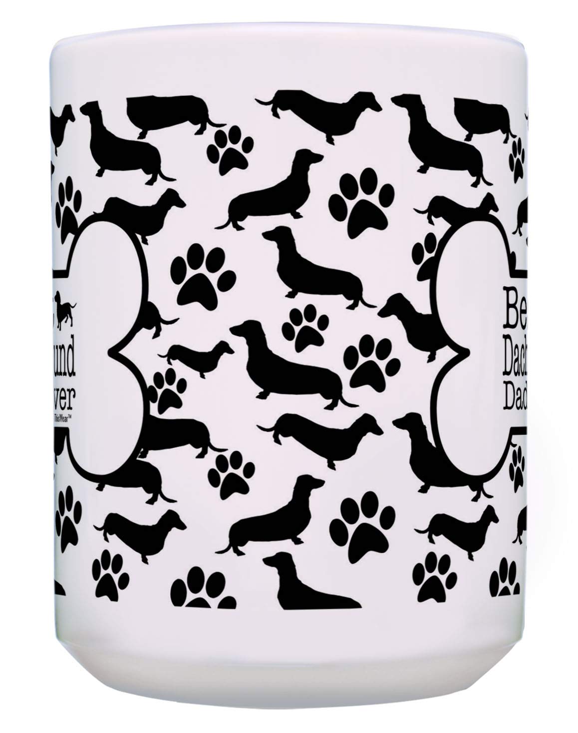 Best Dachshund Dad & Mom Ever Mug Set - 2 Pack 15oz Coffee & Tea Cups for Couples - Perfect Gift for Dachshund Lovers, Pet Parents & Dog Owners - Ideal for Morning Coffee, Tea Time or Anniversary Gifts