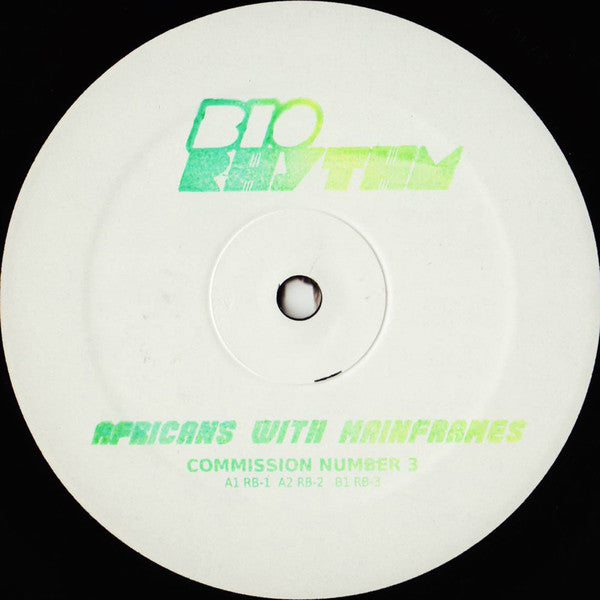 Africans With Mainframes – Commission Number 3 12 Bio Rhythm Vinyl Record RHYTHM015 | Electronic Dance Music Collectible for DJs & Music Enthusiasts