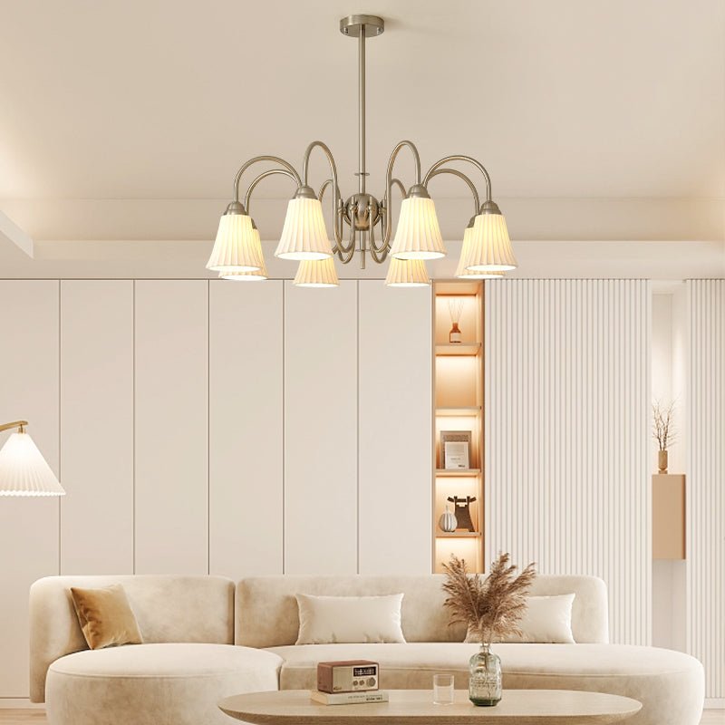 Elegant Esther Chandelier - Modern Crystal Ceiling Light Fixture for Dining Room, Living Room & Bedroom | Perfect for Home Decor & Interior Design