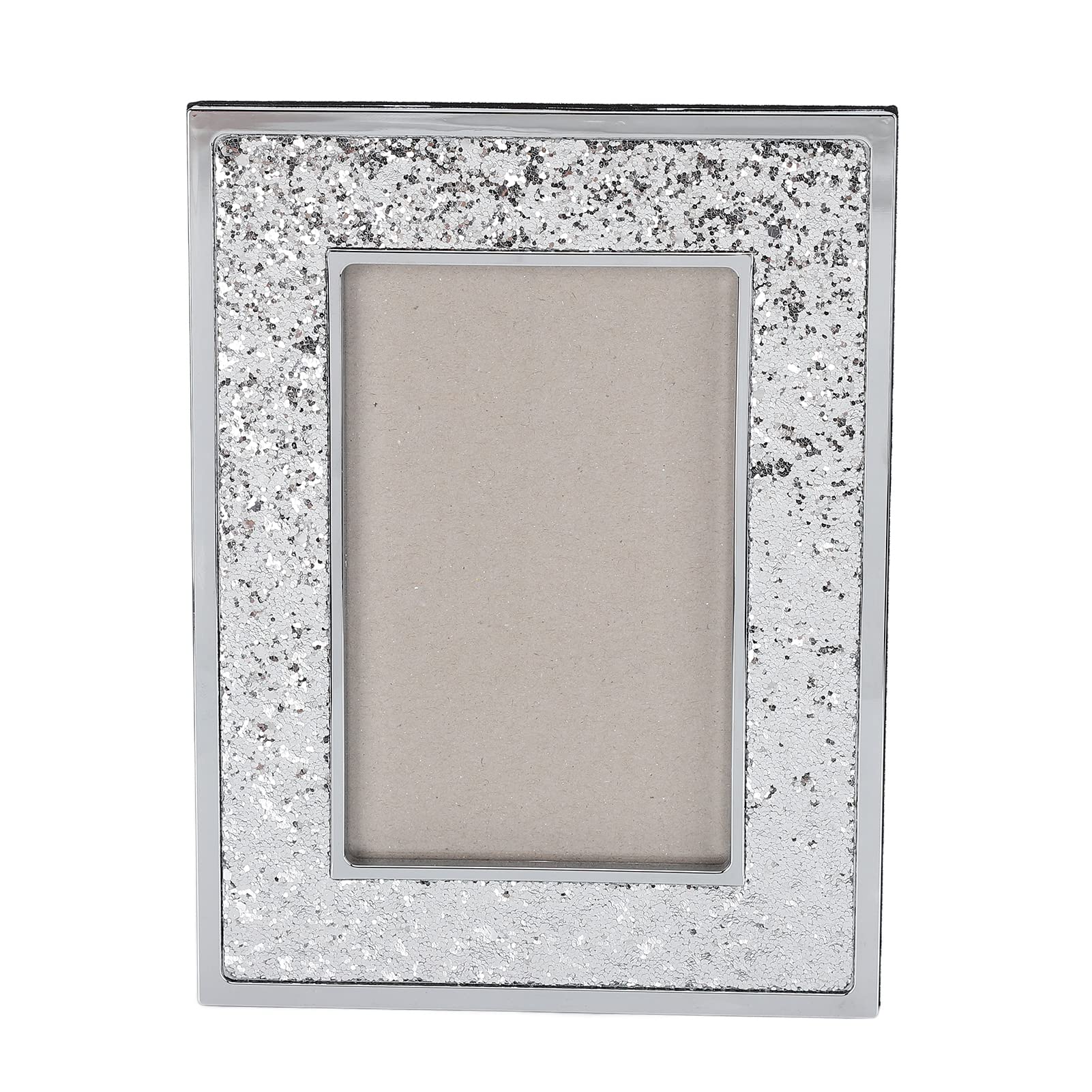 6x4 Inch Rustic Vintage Silver Photo Frame - Vertical & Horizontal Wall & Tabletop Picture Frame for Home, Office, Bedroom, Living Room Decor | Perfect for Wedding, Family Photos & Art Display
