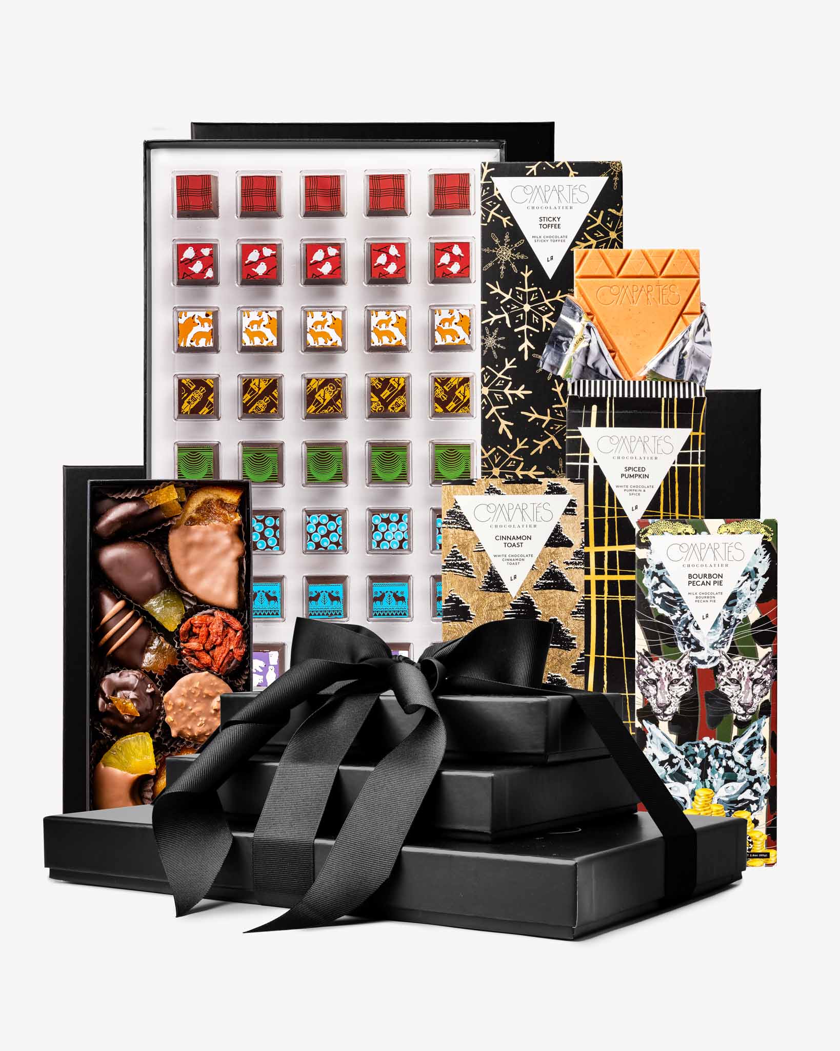 Premium Holiday Chocolate Gift Tower - Luxury Assorted Chocolates for Christmas Gifting, Corporate Presents & Festive Celebrations