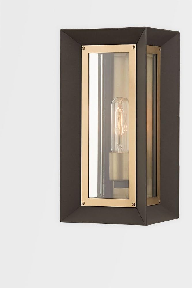 **Troy Lighting Lowry - Modern 1-Light Outdoor Wall Sconce, 13.5