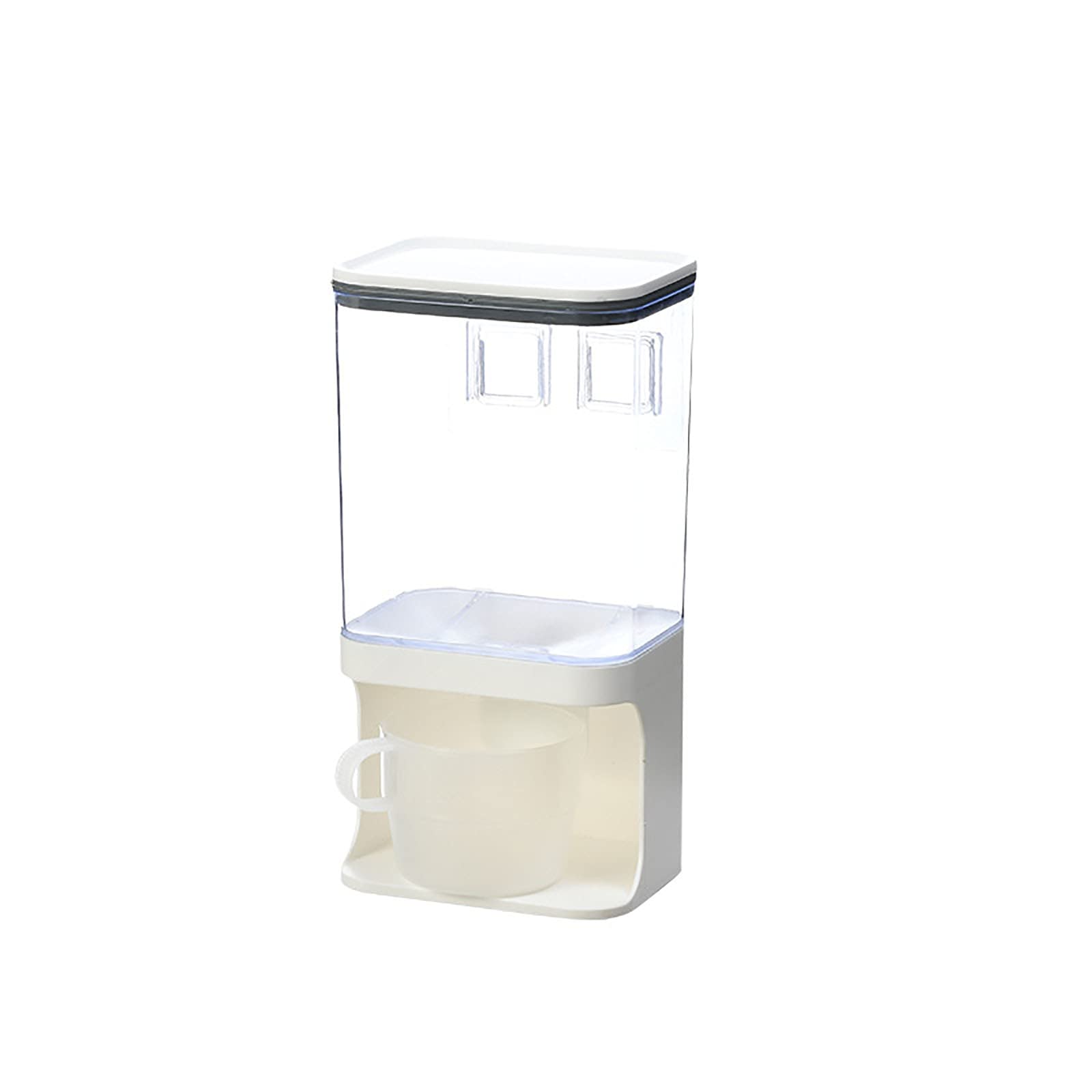 Wall Mounted Airtight Food Container - Kitchen Cereal Storage for Dry Food | Organize Pantry & Bar