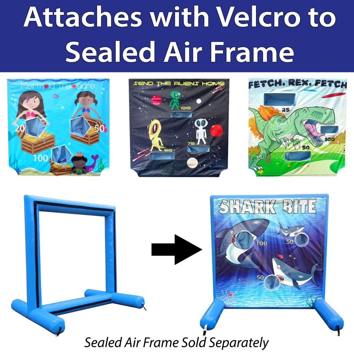 TentandTable Replacement Air Frame Game Panel - Ball & Bean Bag Toss Target with Net | Compatible with Air Frame Games | Perfect for Backyard Parties, Carnivals, School Events & Birthday Celebrations | Outdoor Lawn Games & Family Fun Activities