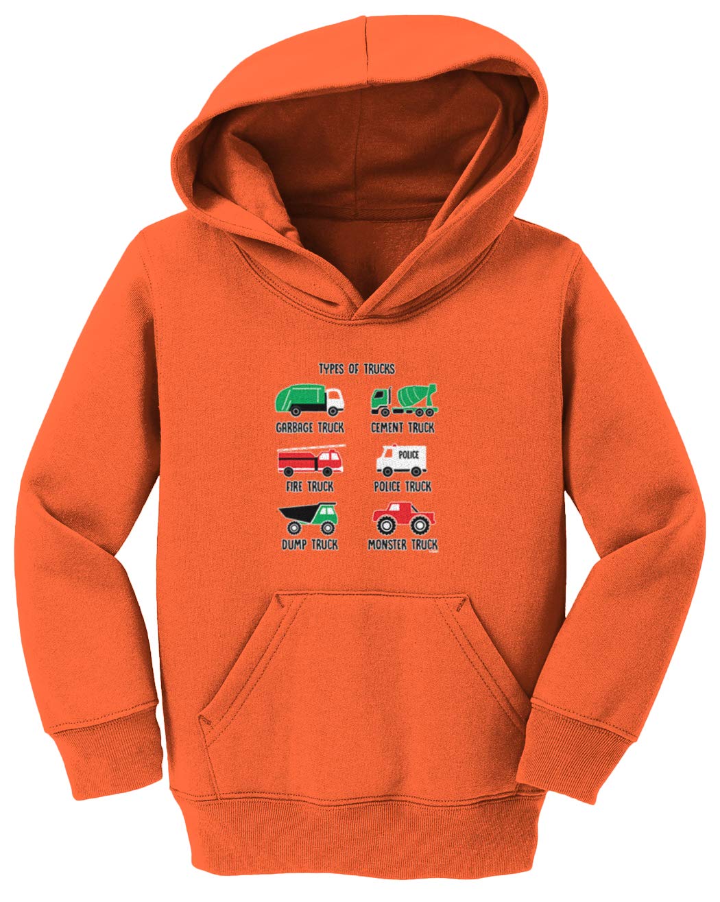 Kids' Garbage Truck & Fire Engine Fleece Hoodie - Toddler & Youth Sizes | Fun Playtime & Costume Outfit