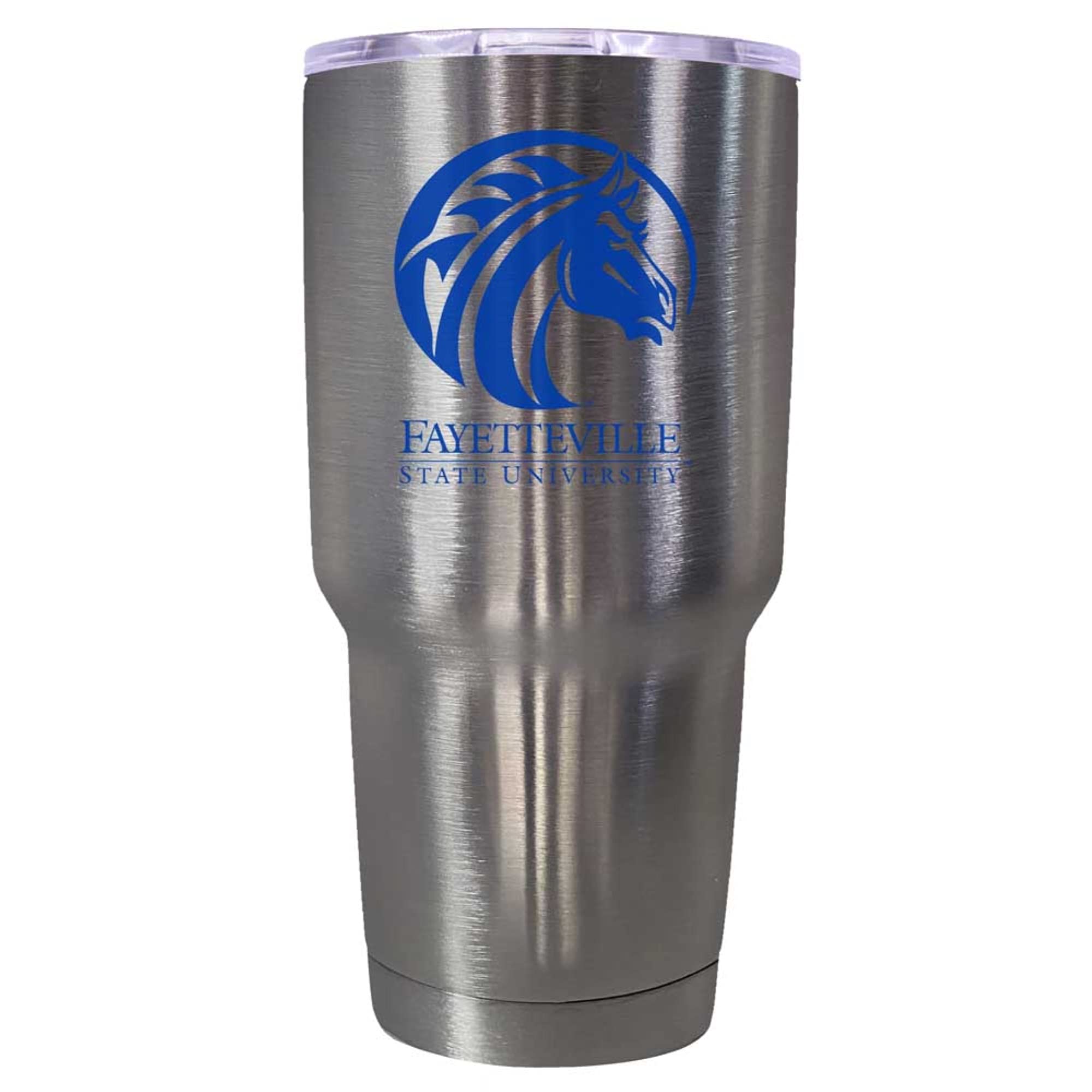 Fayetteville State University 24oz Insulated Stainless Steel Tumbler Cup with Lid & Straw - Keeps Drinks Hot/Cold for Hours - Perfect for College, Office, Travel & Outdoor Activities