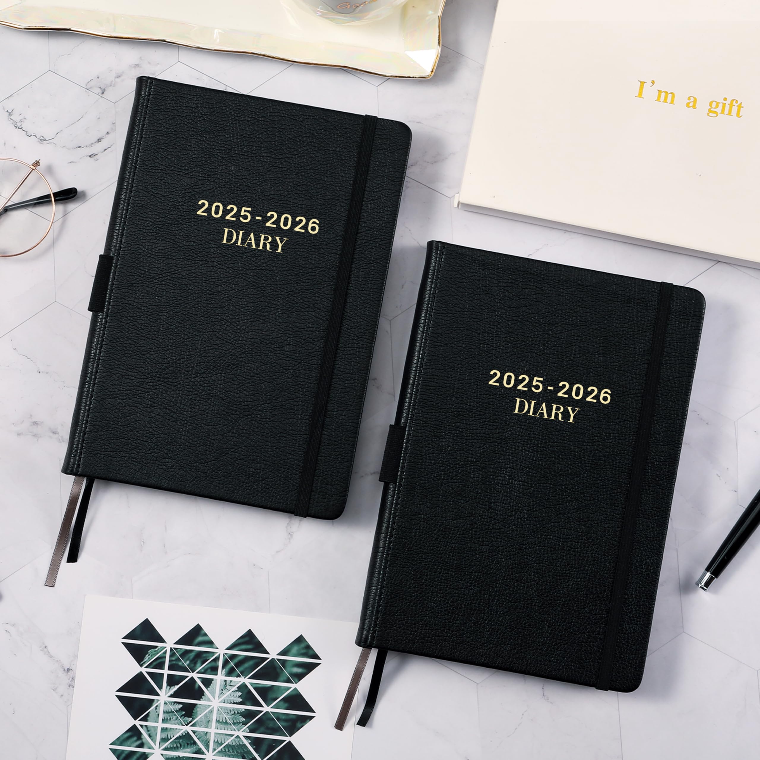 2025-2026 Daily Planner & Appointment Book - July 2025 to June 2026 Academic Year with Tabs, Pen Loop, Bookmarks & Inner Pocket - 5.75