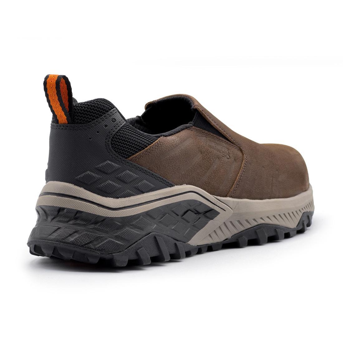 Summit Trail SD 10 Composite Toe Work Shoes for Men - Dark Brown Safety Boots for Construction, Hiking & Outdoor Work - ASTM F2413 Certified
