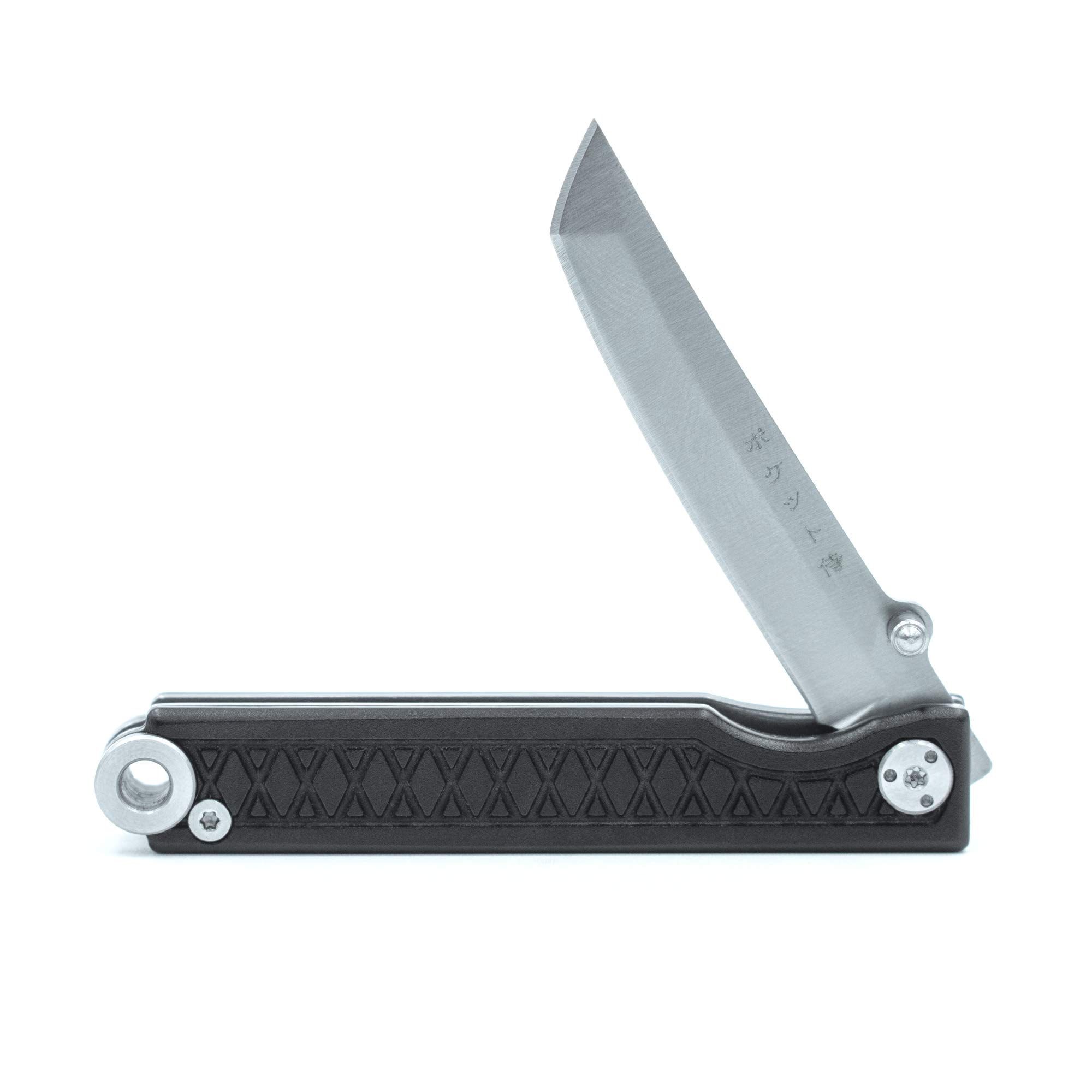 StatGear Pocket Samurai Folding Knife - Premium Aluminum Handle EDC Knife for Camping, Hiking & Everyday Carry | Compact & Durable Tactical Knife
