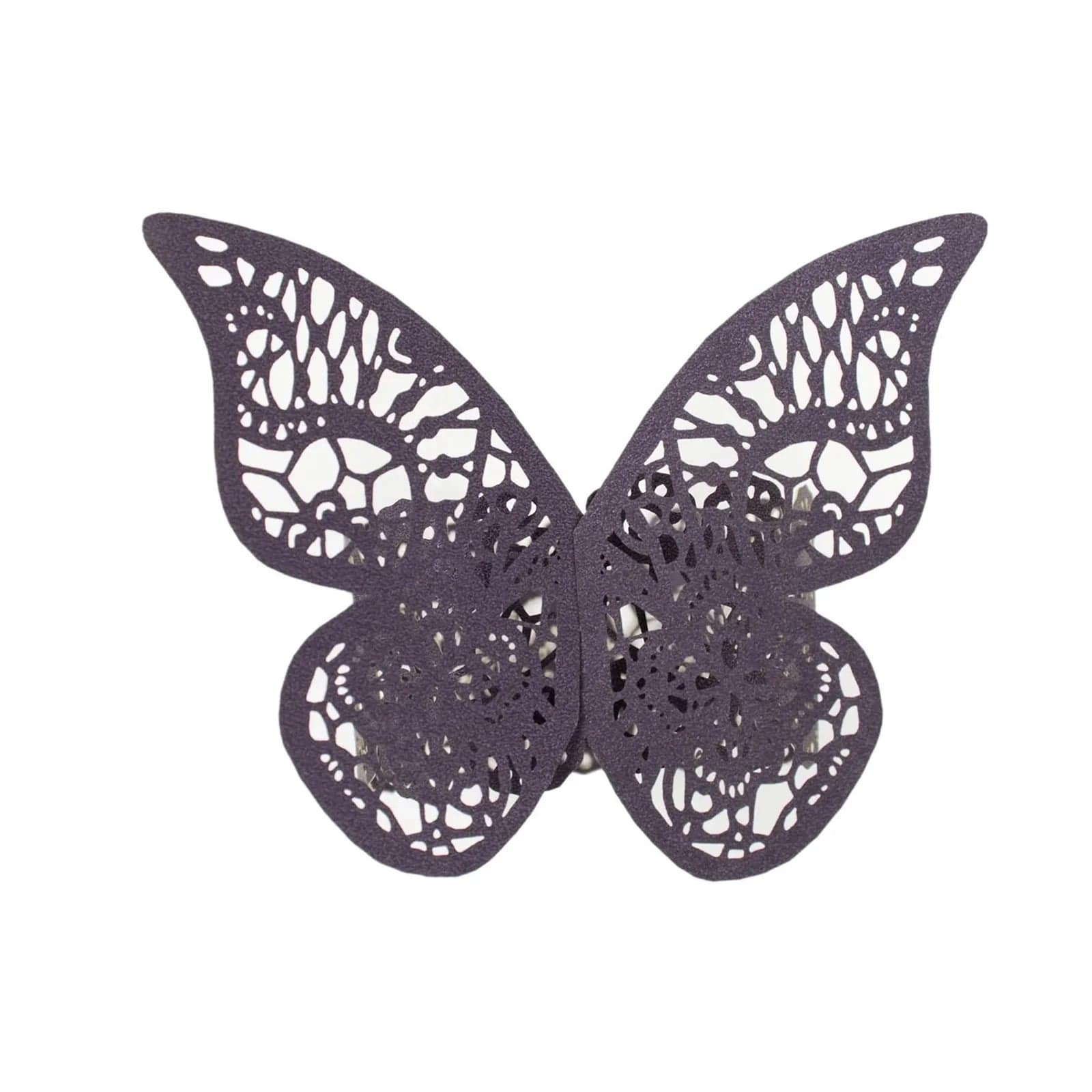 12 Pack Laser Cut 3D Butterfly Napkin Rings for Wedding, Party & Table Decor - Elegant DIY Paper Craft for Dinnerware & Home Decoration