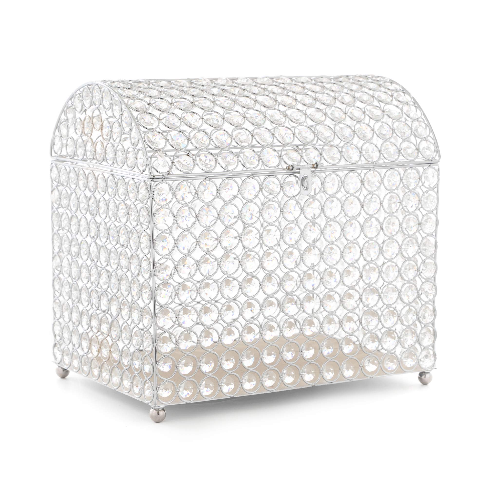 Elegant Crystal Money Card Box - Luxury Wedding Gift Holder for Cash, Jewelry, Home Decor - 12
