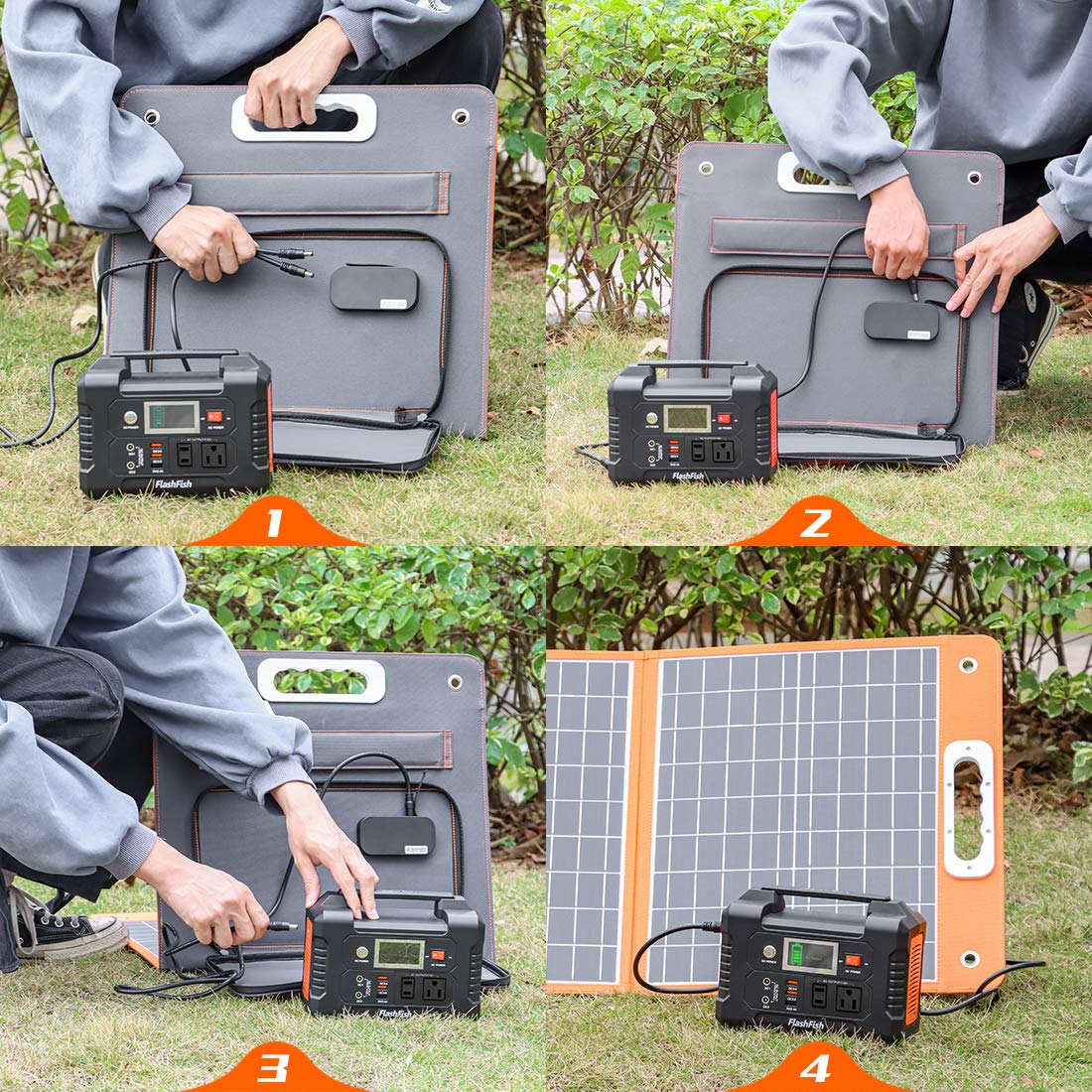 Foldable Solar Panel 60W 18V - Portable Solar Charger for Power Stations, Phones, Laptops - with DC Output, 45W USB-C & QC3.0 Port - Ideal for Camping, Fishing, RV Trips, Van Life & Outdoor Adventures