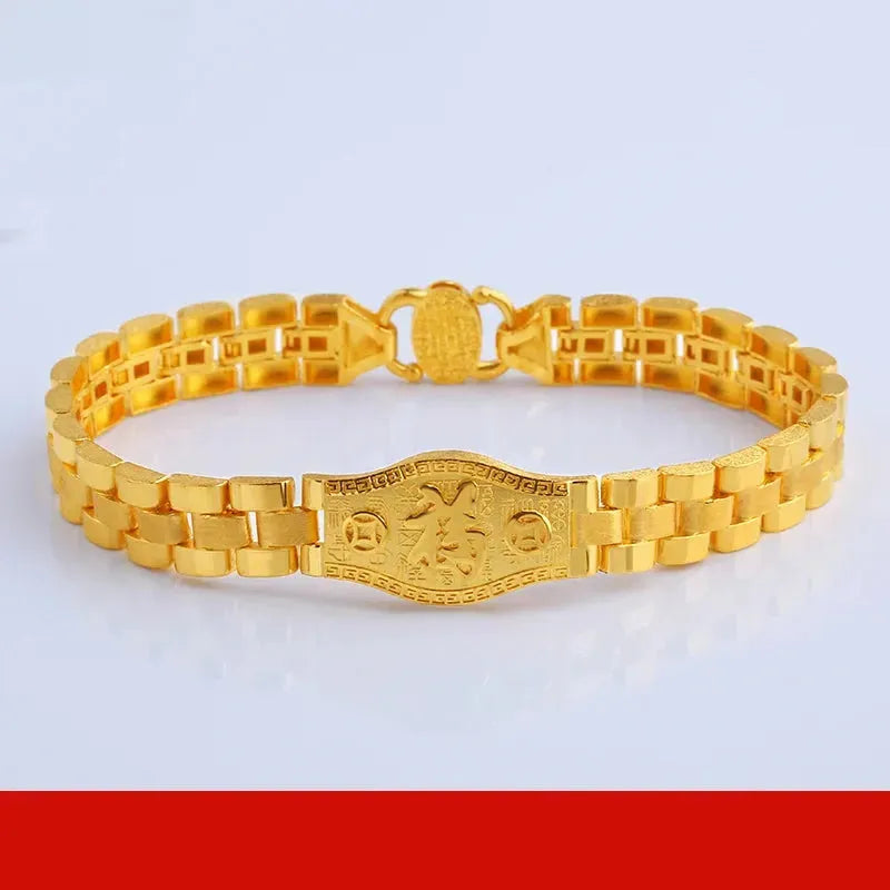 24K Pure Gold Bracelet - 999 Solid Real Gold Bangle with Elegant Butterfly Design, Classic & Trendy Jewelry for Women - Perfect for Gifts, Parties, and Special Occasions