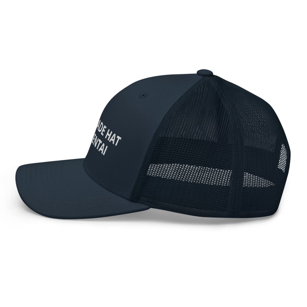 Hentai Anime Trucker Cap - Adjustable Cotton Snapback Hat for Men & Women | Perfect for Cosplay, Conventions, and Streetwear Fashion