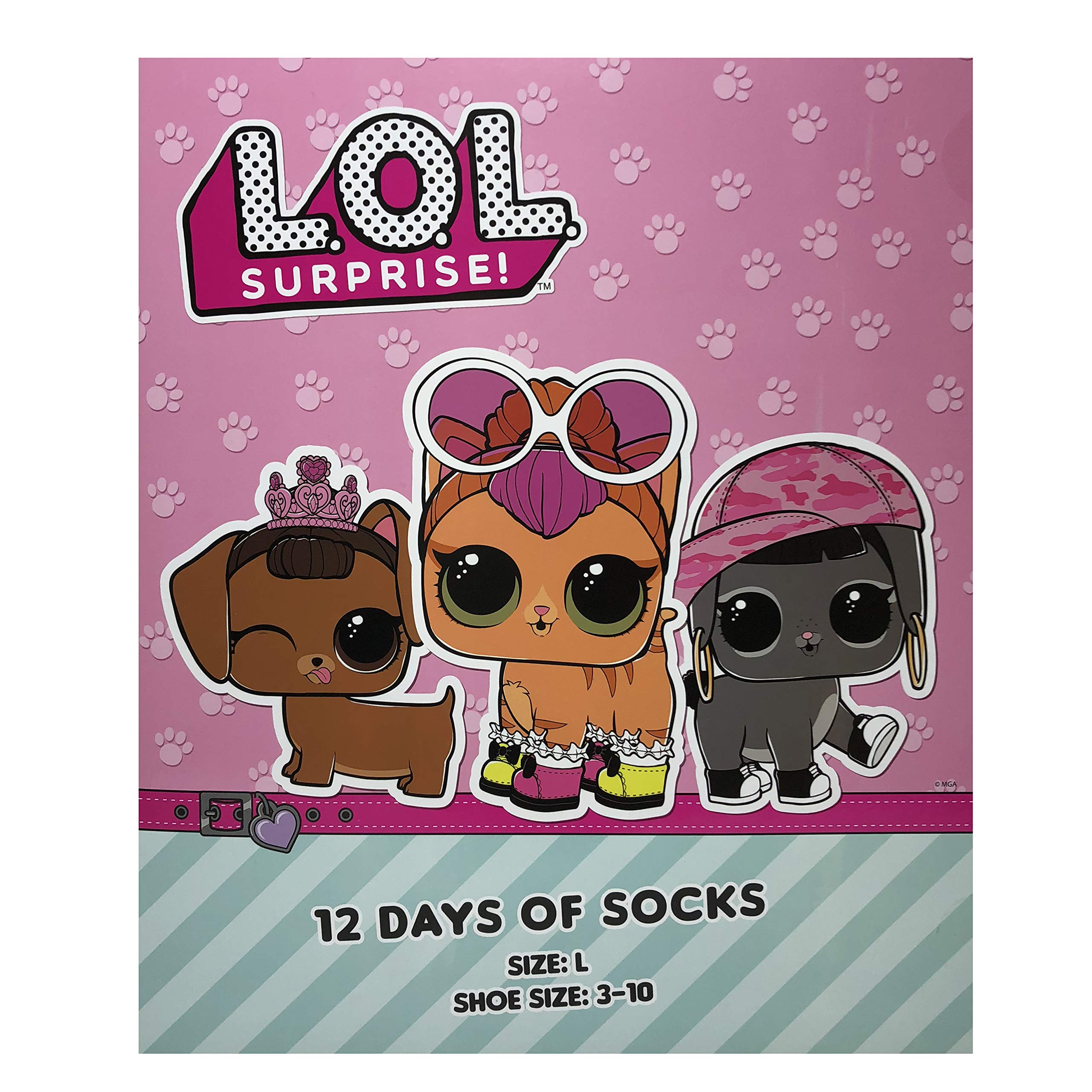 12-Pack Kids Christmas Socks for Boys & Girls - Large Size (Shoe Size 3-10) - Fun Holiday Stocking Stuffers & Gift for School, Parties & Family Gatherings