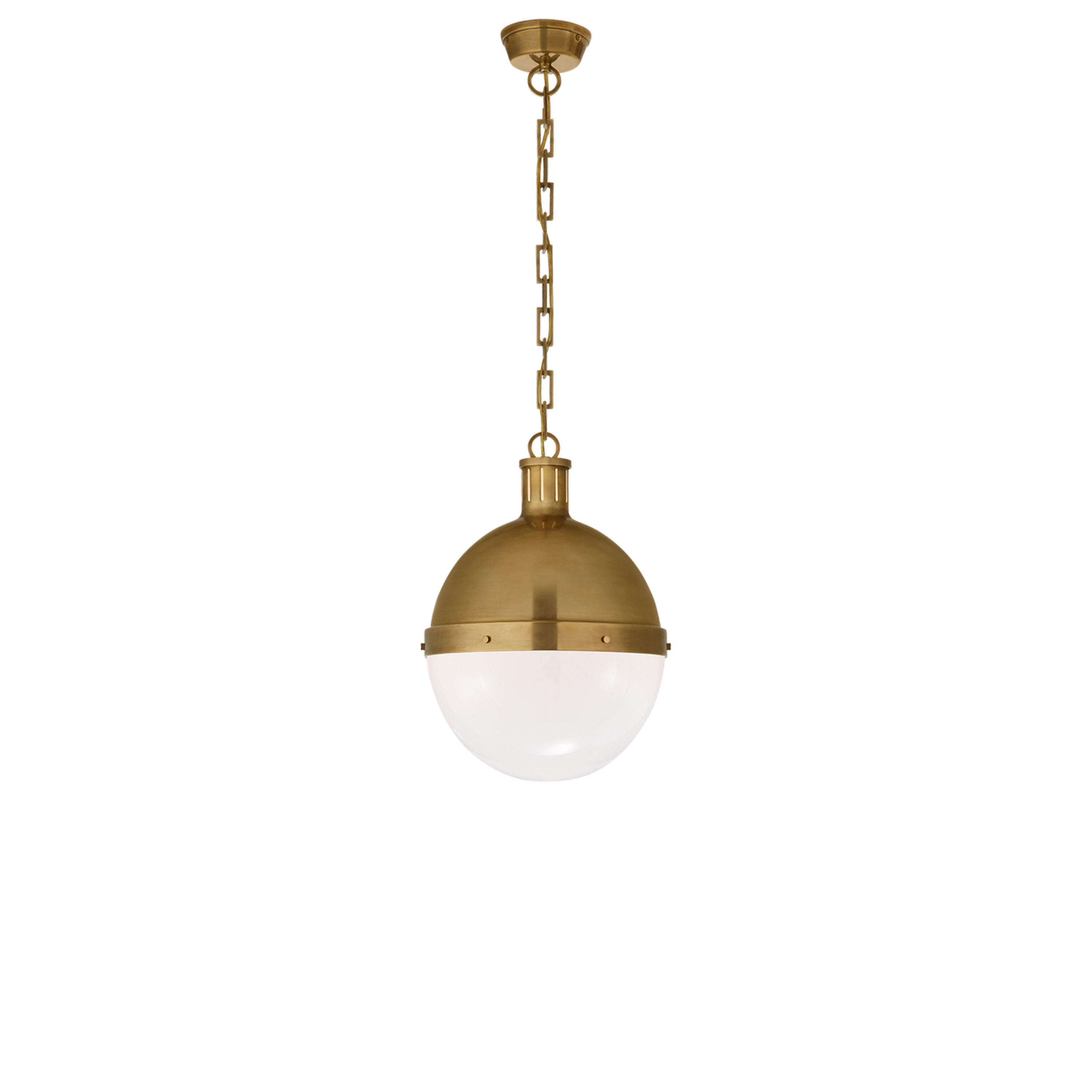 Hicks Large Pendant Light Fixture - Modern Farmhouse Chandelier for Dining Room, Kitchen Island & Entryway Lighting | Vintage Industrial Style Hanging Light with Clear Glass Shades