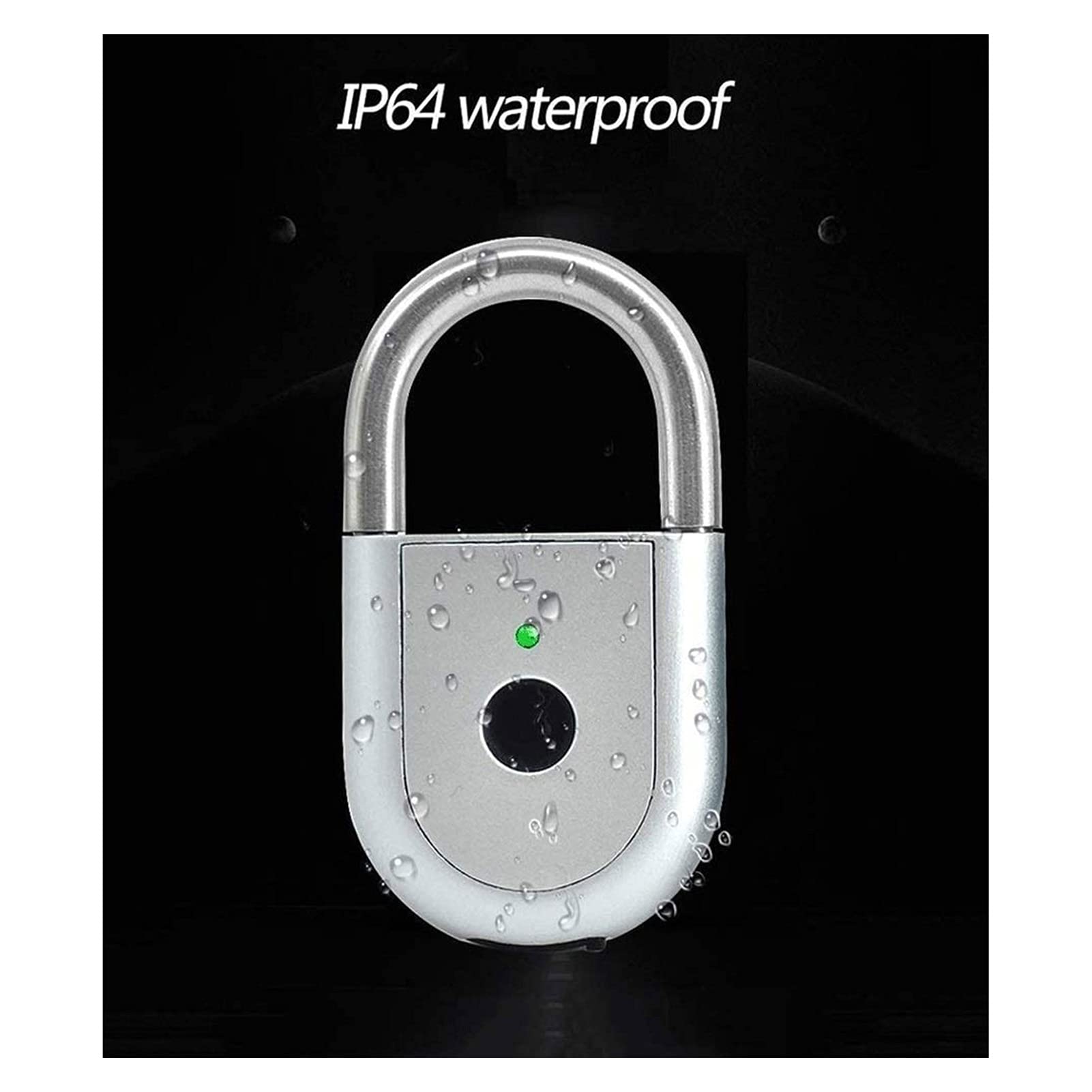 Smart Biometric Fingerprint Padlock - Keyless Thumbprint Security Lock with USB Charging & Waterproof Design for Gym, Home Door, School, Bike, Luggage - Perfect for Travel, Storage & Outdoor Use