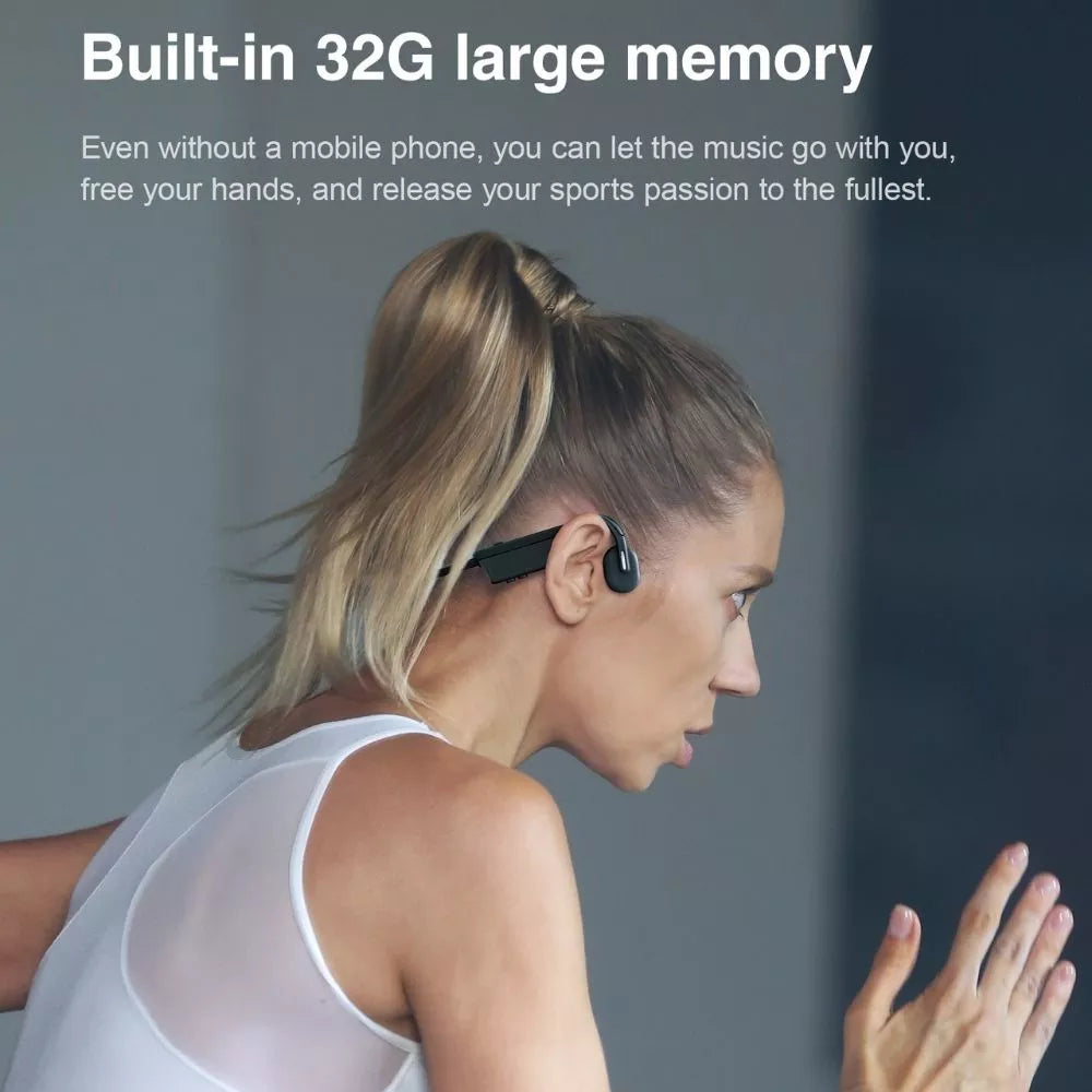 A9S Open-Ear Bluetooth Sport Earphones - Wireless Headphones for Running, Cycling, Gym Workouts & Outdoor Activities