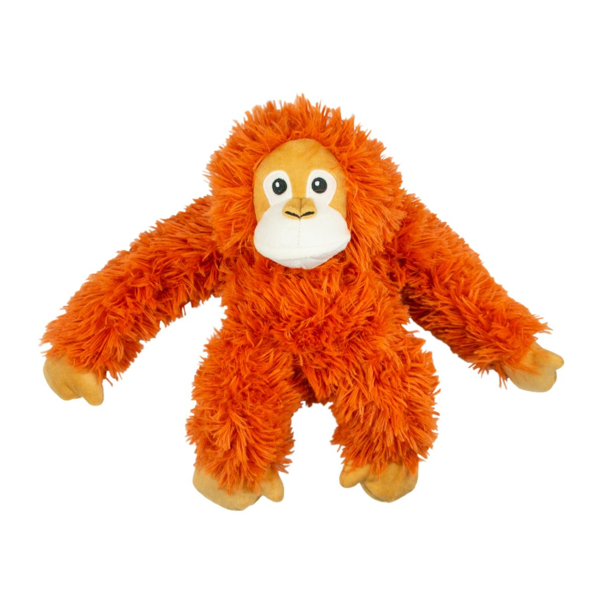 Durable Squeaky Plush Dog Toy with Rope - Cute Orangutan Design for Small & Large Dogs - Perfect for Indoor Play, Fetch & Chewing Fun