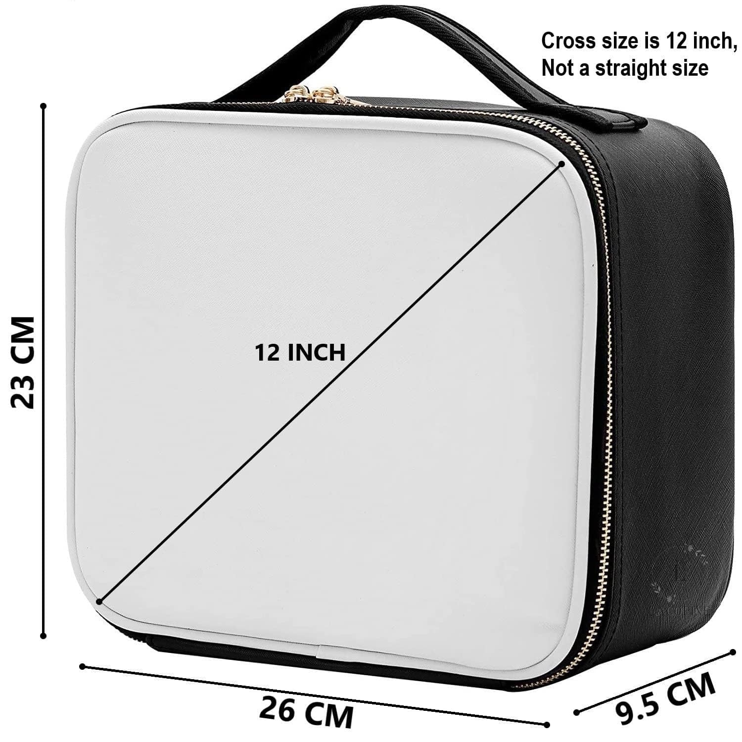 COFIEX Professional Makeup Train Case with Adjustable Dividers - Large Cosmetic Organizer for Women, Travel-Friendly Makeup Storage Bag for Brushes, Toiletries & Accessories - Perfect for Makeup Artists, Beauty Enthusiasts & On-The-Go Touch Ups - Great for Travel, Salon Use & Professional Makeup Kits