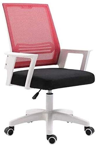 Ergonomic Mesh Office Chair with Adjustable Height and Lumbar Support - Red Computer Desk Chair for Home and Office Workspaces - Perfect for Long Hours of Sitting, Gaming, and Remote Work