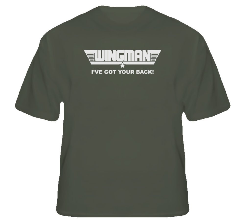 Threadsquad Wingman 'I Got Your Back' Graphic T-Shirt - Funny Friendship Tee for Men & Women - Perfect Gift for Best Friends, Military Buddies & Wingmen