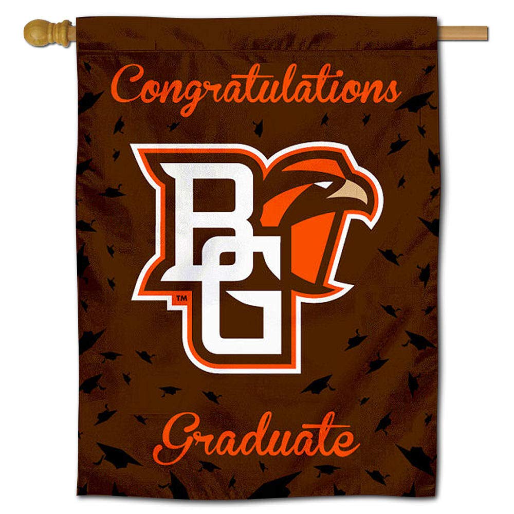 Bowling Green State Falcons College Graduation Banner Flag - Perfect Gift for Alumni & Fans - Great for Graduation Parties, Dorm Decor & Tailgating