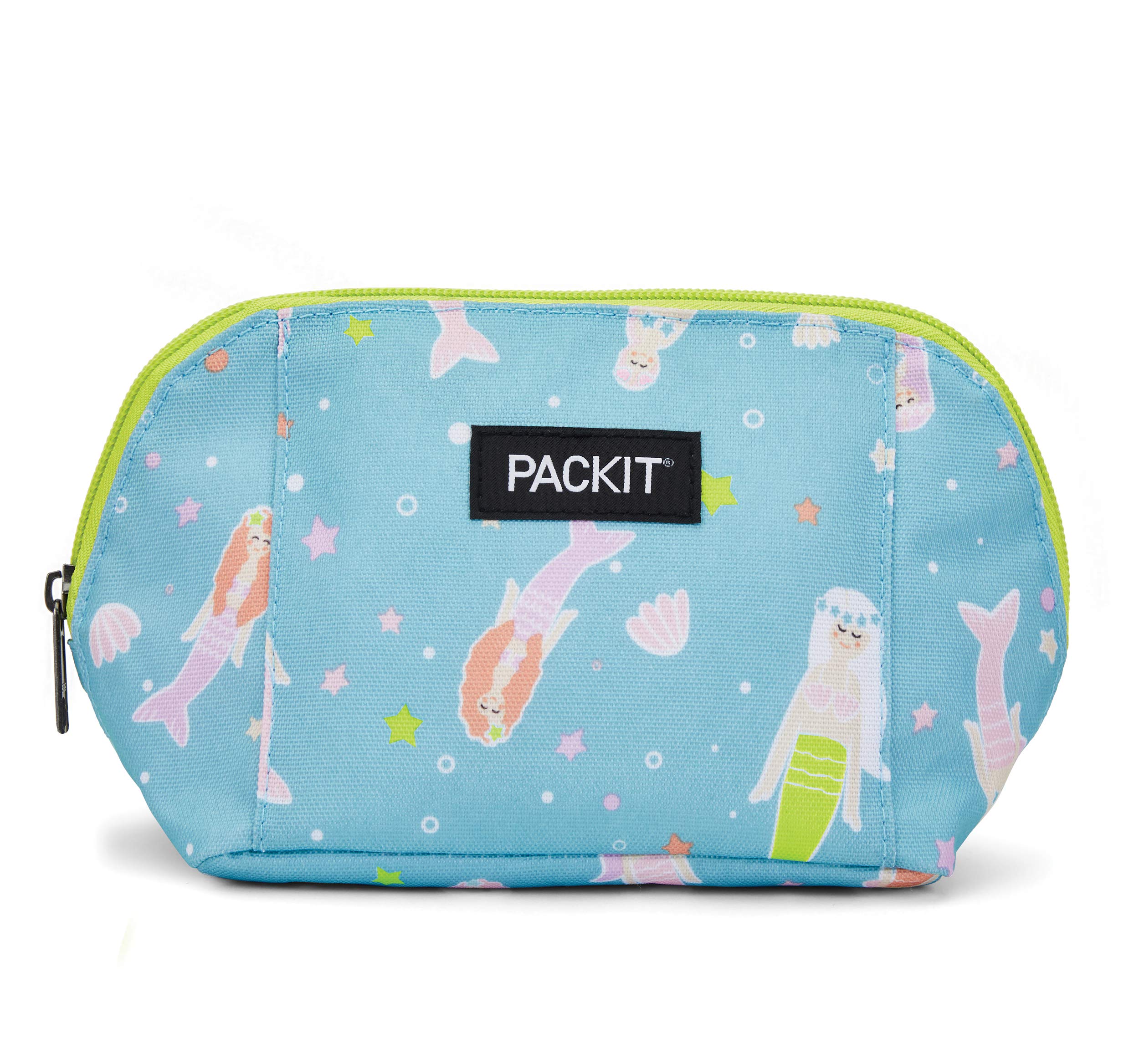 PackIt Freezable Insulated Lunch Box & Snack Bag for Kids - Mermaid Design, Perfect for School, Picnics, Beach Trips & Outdoor Activities