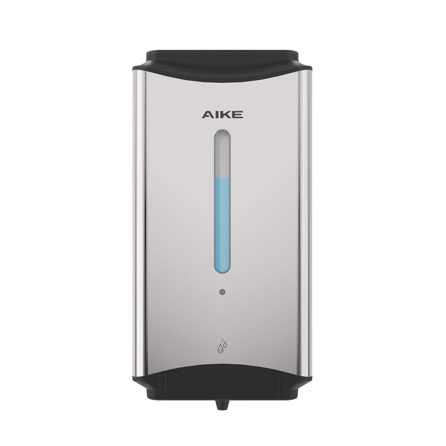 AIKE Commercial Hand Dryer and Automatic Soap Dispenser Combo (AK2812 & AK1206) - Polished Stainless Steel for Restrooms, Kitchens, and Public Spaces