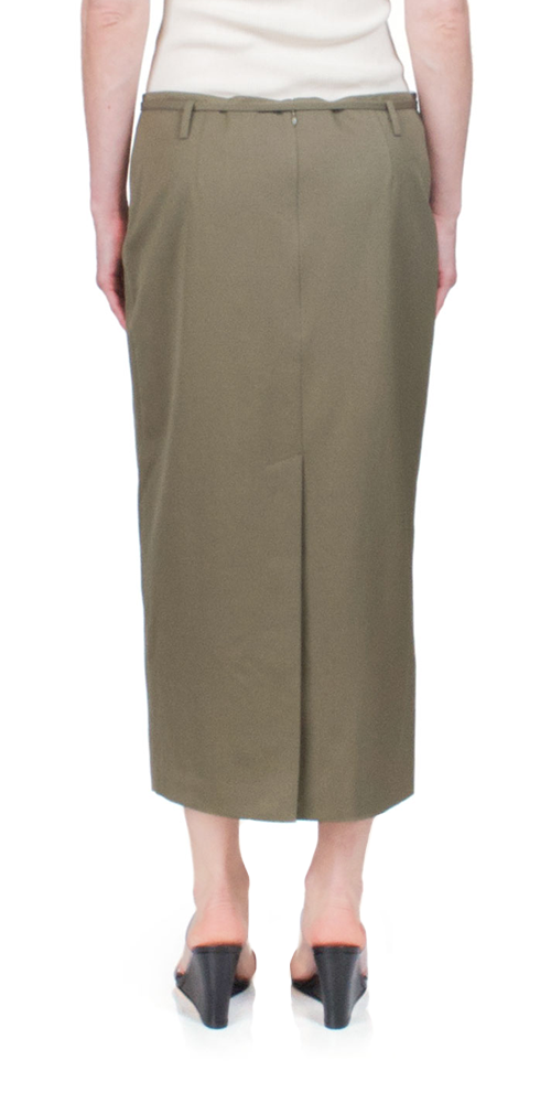 Stylish Belted Pencil Skirt for Women - High Waist Slim Fit Office Work Skirt - Perfect for Business Attire, Cocktail Parties & Formal Events