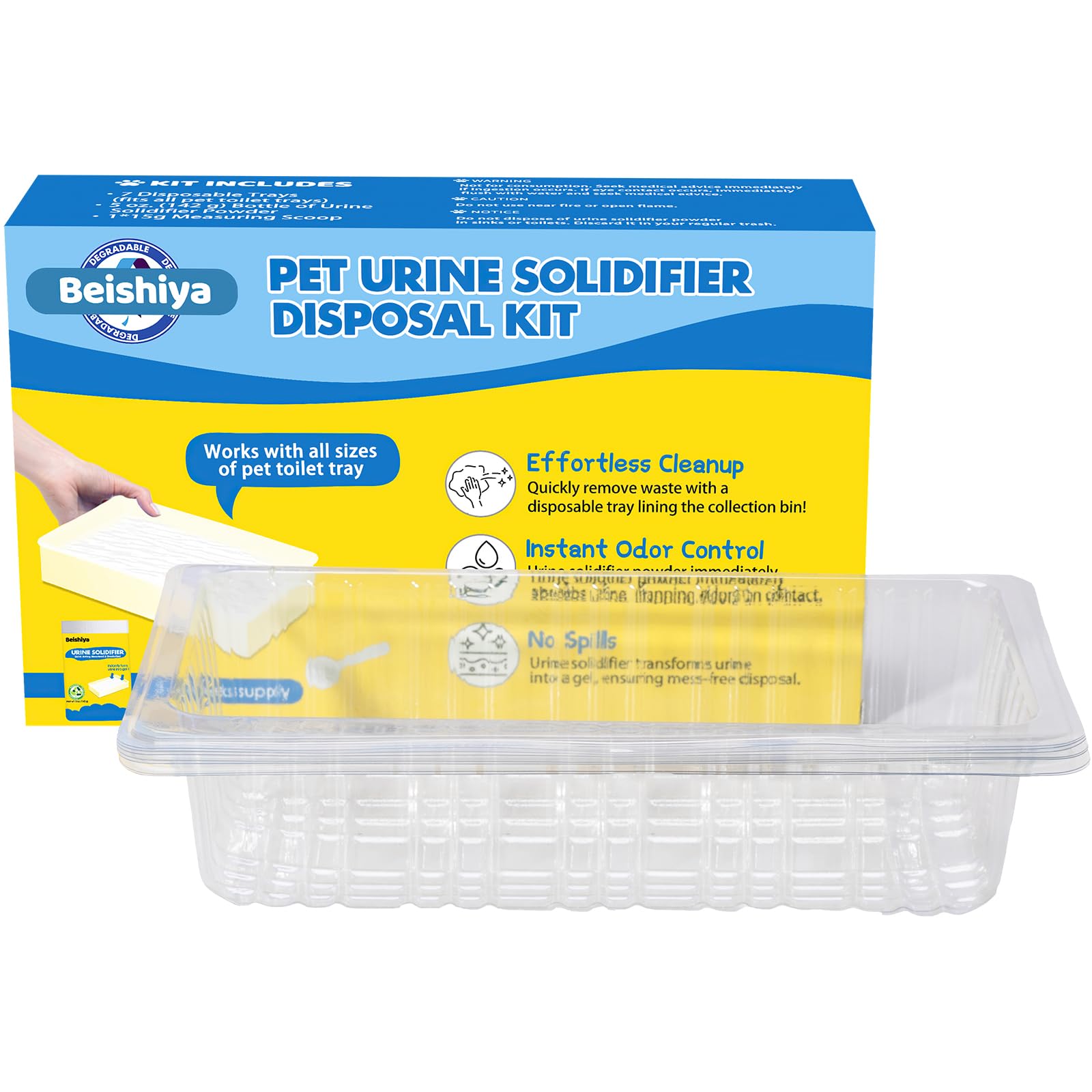 7-Pack Disposable Dog Pee Trays for Indoor Pet Loo - Absorbent Urine Disposal Kit for Dog Potty Training | Perfect for Apartments, Travel & Small Breed Dogs