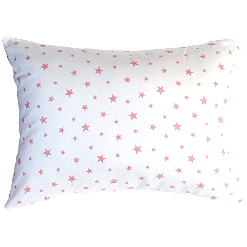 Pink Stars on White