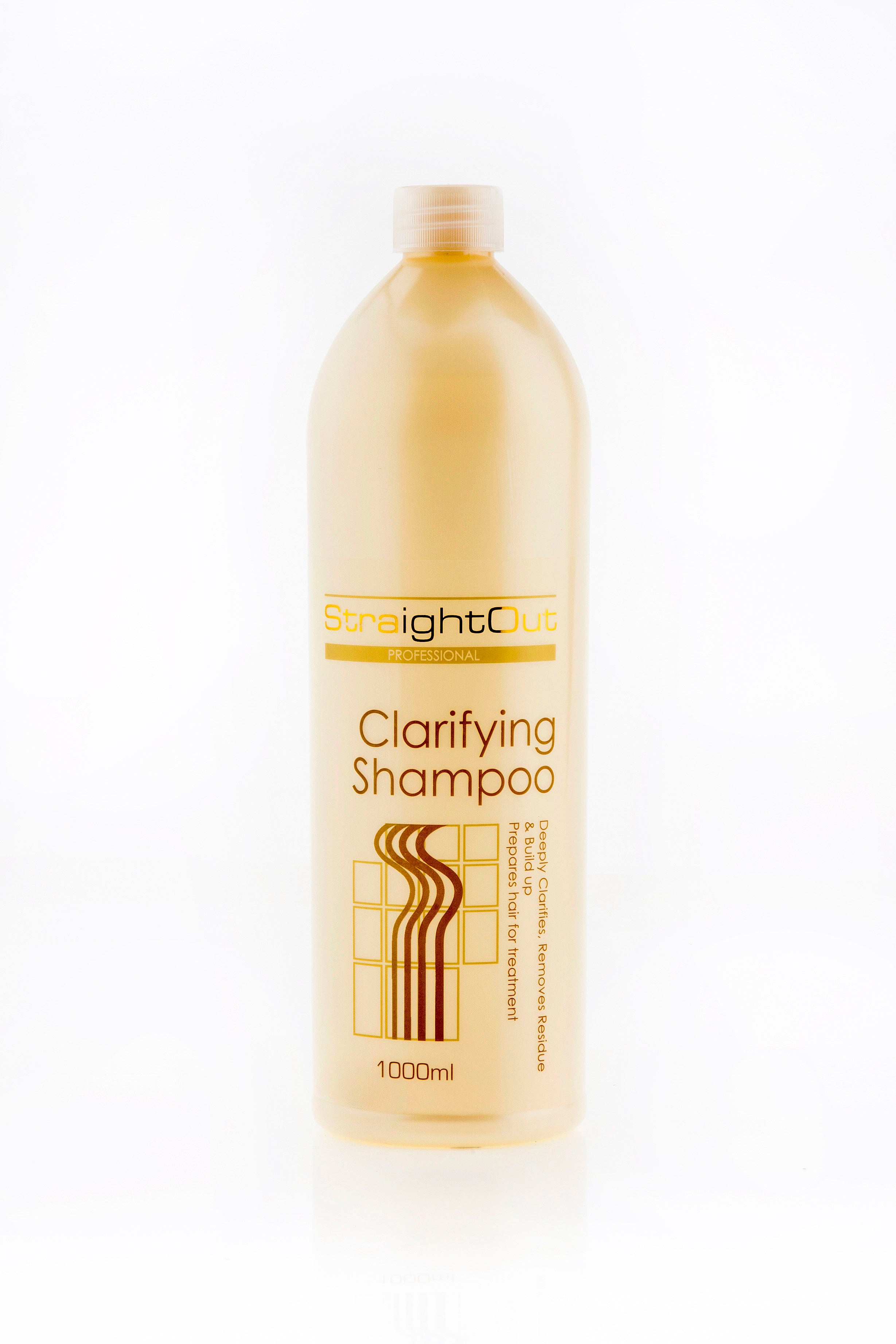 StraightOut Pre Treatment Clarifying Shampoo for Deep Cleansing & Detox - Remove Buildup & Oil for All Hair Types - Perfect for Pre-Styling & Salon Prep
