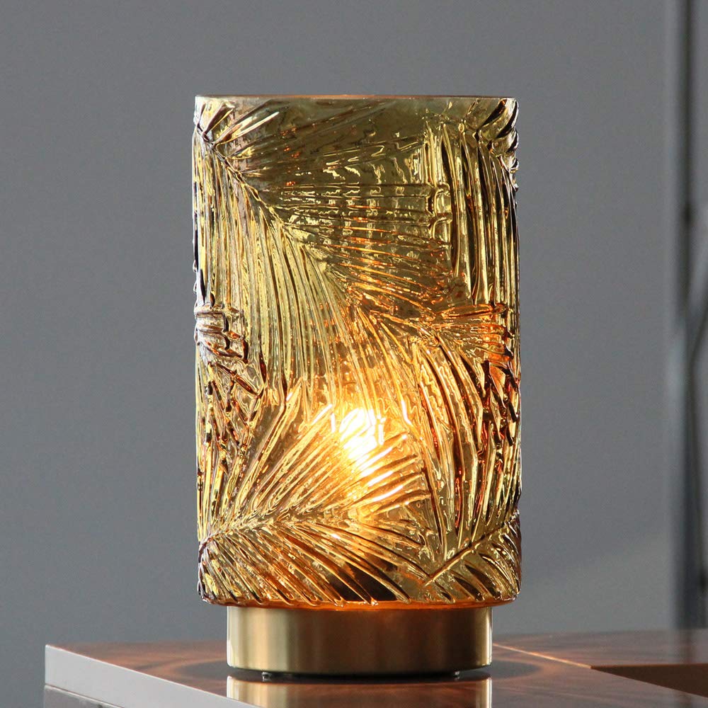 Battery Operated LED Table Lamp - Cordless Night Light with Timer, Decorative Home Lighting for Bedroom, Living Room, Office & Entryway - Perfect Gift & Centerpiece (L Yellow) - Ideal for Night Reading, Nursery, Power Outages & Cozy Ambiance