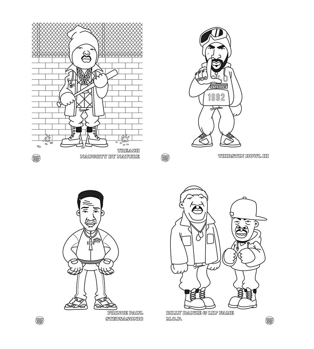 East Coast Hip Hop Coloring Book for Adults & Teens - Urban Graffiti Art, Rap Music & Street Culture Scenes - Perfect for Relaxation & Creativity
