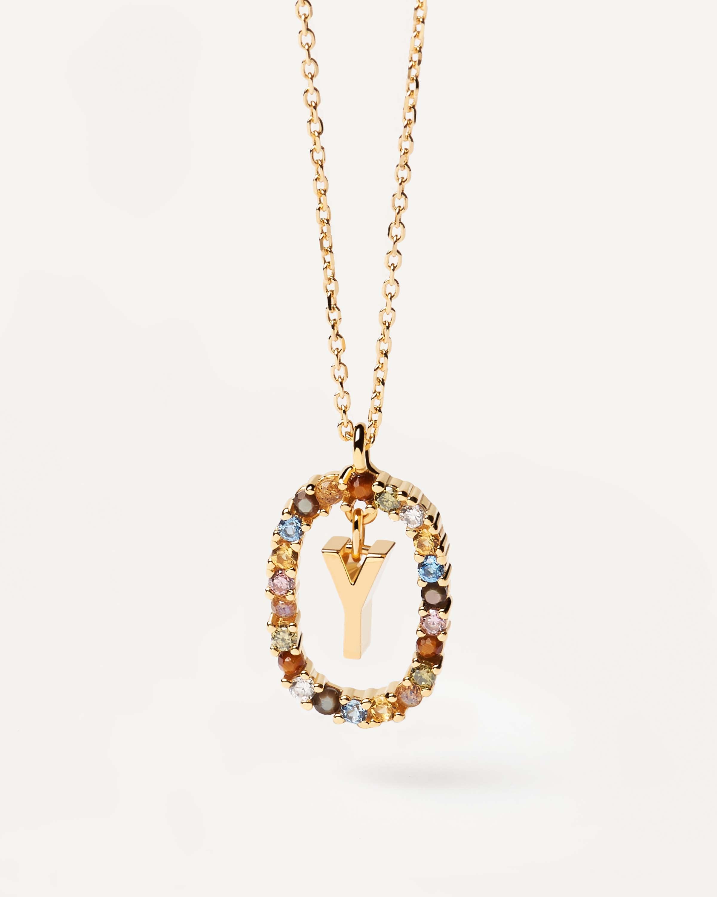 Letter Y Necklace for Women - Personalized Initial Necklace in Sterling Silver or Gold - Perfect Gift for Birthday, Anniversary & Everyday Wear