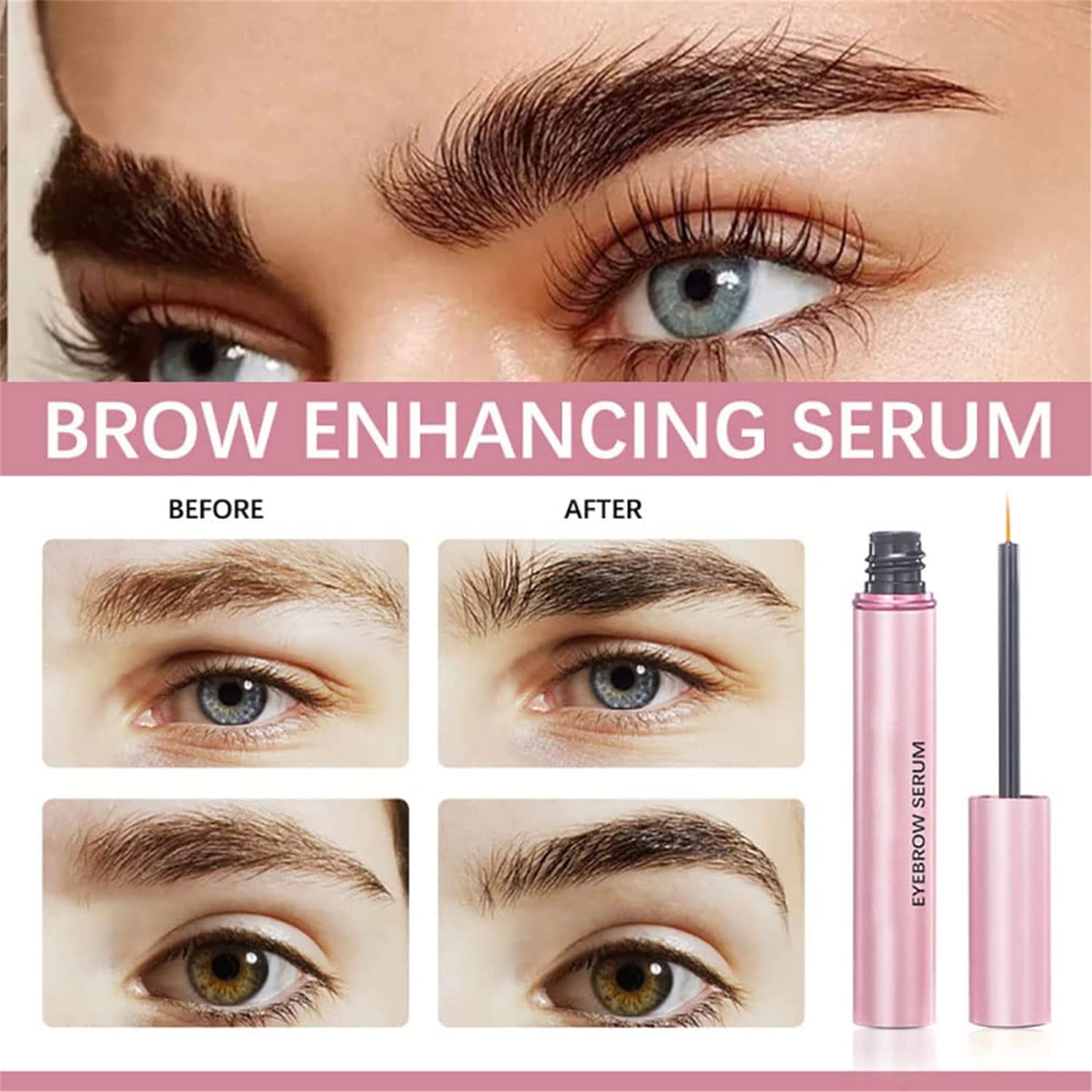 2Pcs Enteriya Lash Growth Serum for Longer & Fuller Eyelashes - Natural Eyelash Enhancer for Thicker, Voluminous Lashes | Perfect for Daily Use, Special Occasions & Sensitive Eyes