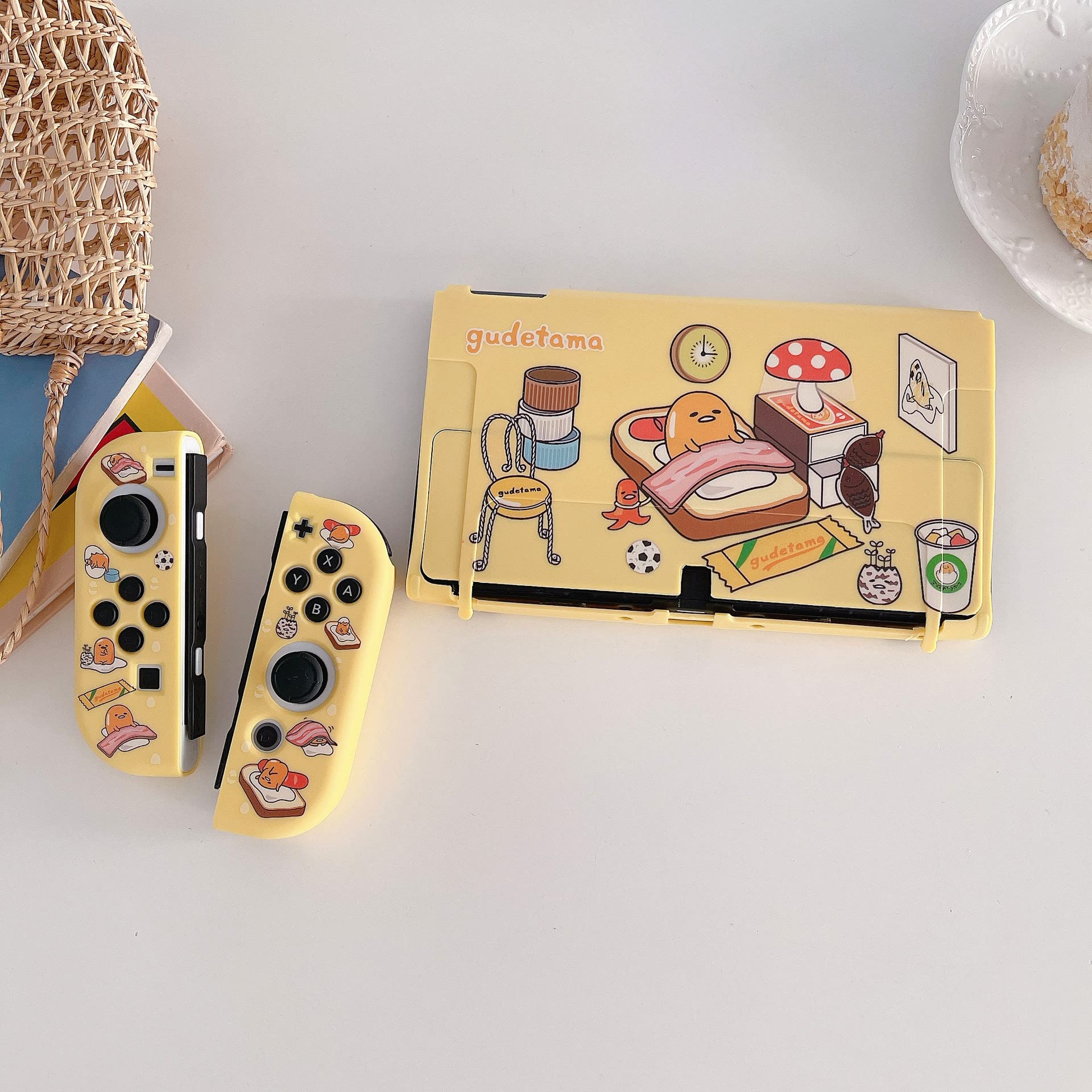 Cute Crayon Shin-chan Protective Case for Nintendo Switch OLED - Dockable Soft TPU Cover with Ergonomic Grip for Joy-Con Controllers | Perfect for Gaming, Travel & Anime Fans Collection