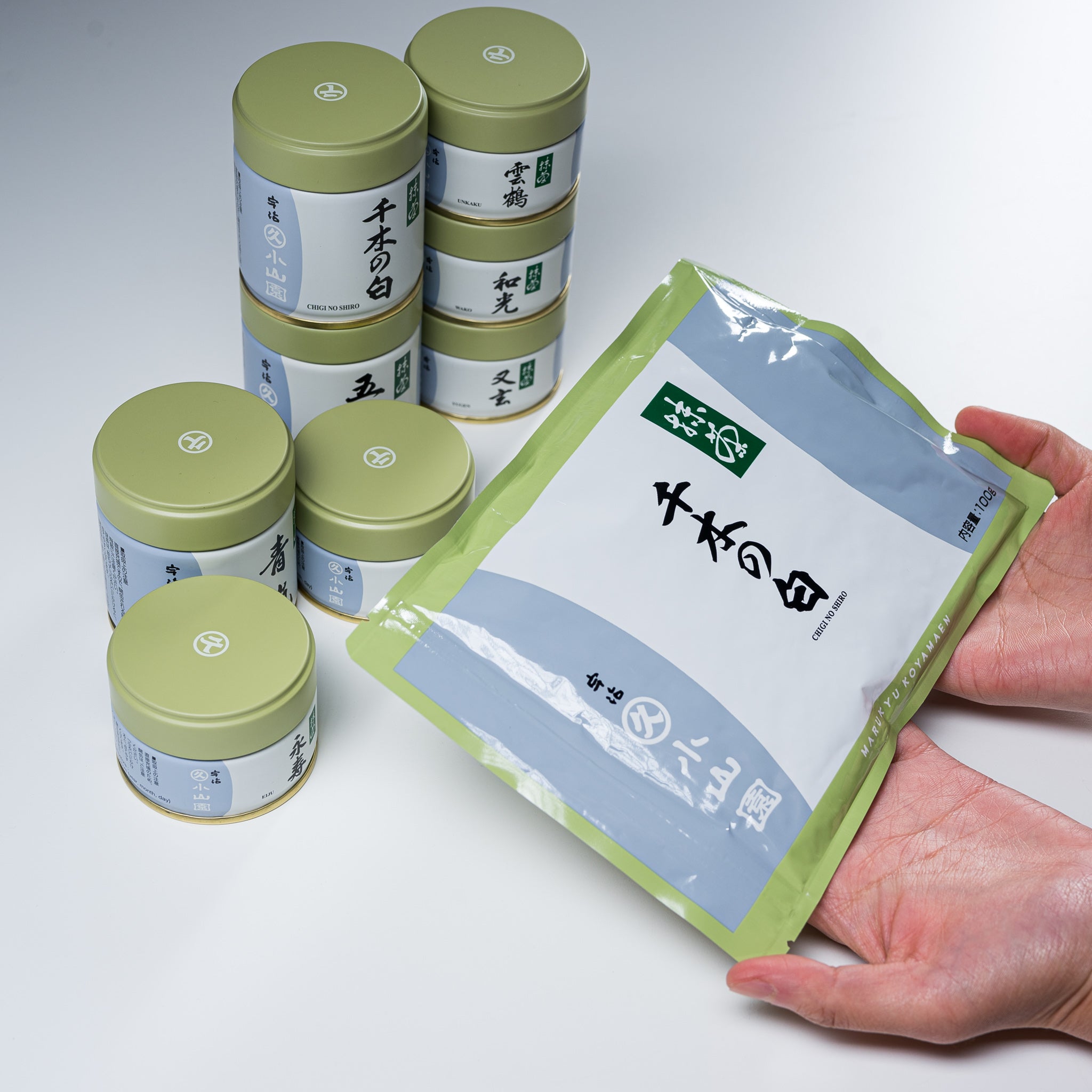 Premium Marukyu Koyamaen Chigi no Shiro Matcha Green Tea Powder 100g - Authentic Japanese Ceremonial Grade for Baking, Lattes & Tea Ceremonies