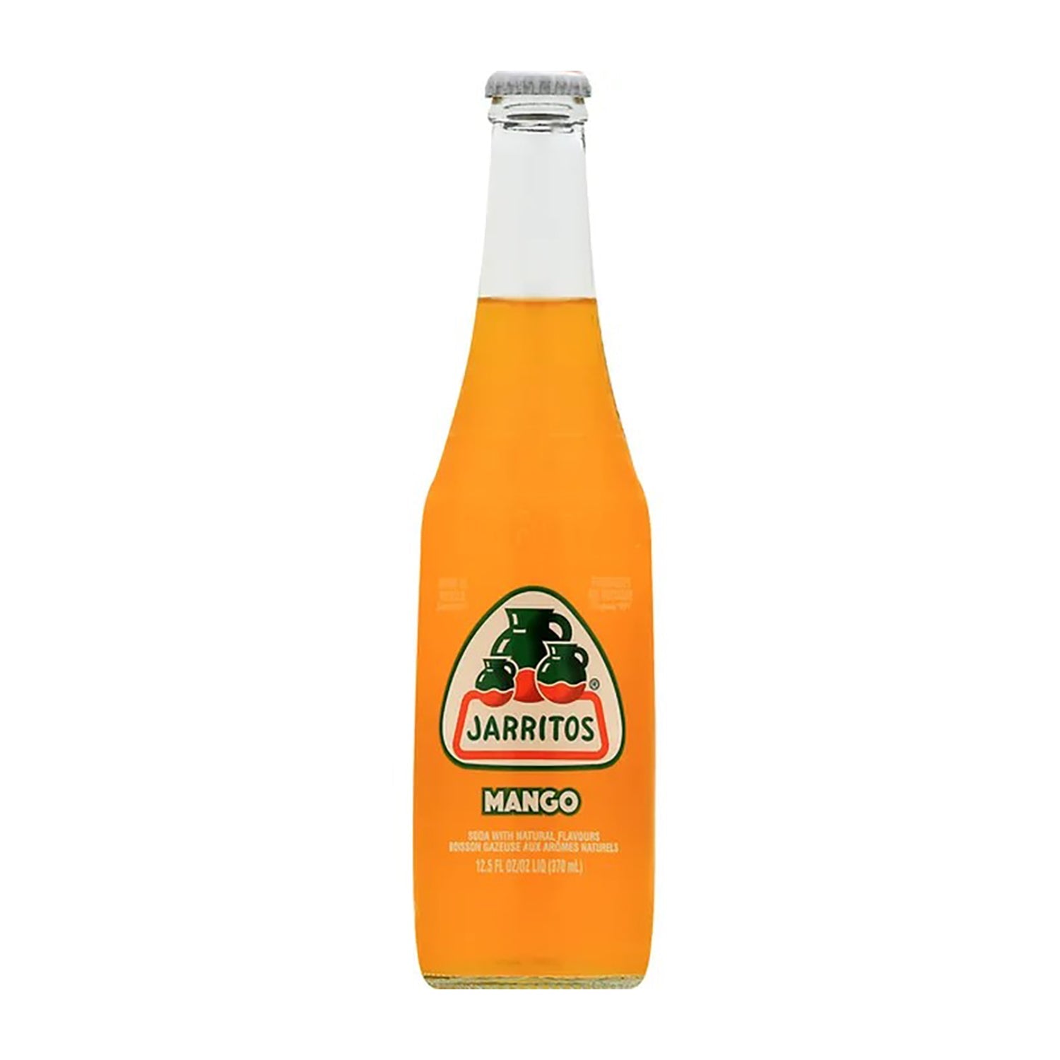 Jarritos Mango Flavored Soda - 12.5oz Glass Bottle (Pack of 1) - Refreshing Mexican Soft Drink for Parties, BBQs & Summer Gatherings