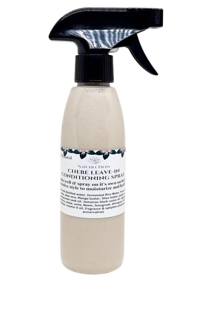 Moisturizing Leave-In Hair Conditioner Spray for Dry & Damaged Hair - Infused with Fermented Rice Water, Yucca & Ayurvedic Herbs - Vegan Hair Milk Treatment (8 oz) - Perfect for Daily Hydration, Post-Shower Care & Heat Styling Protection
