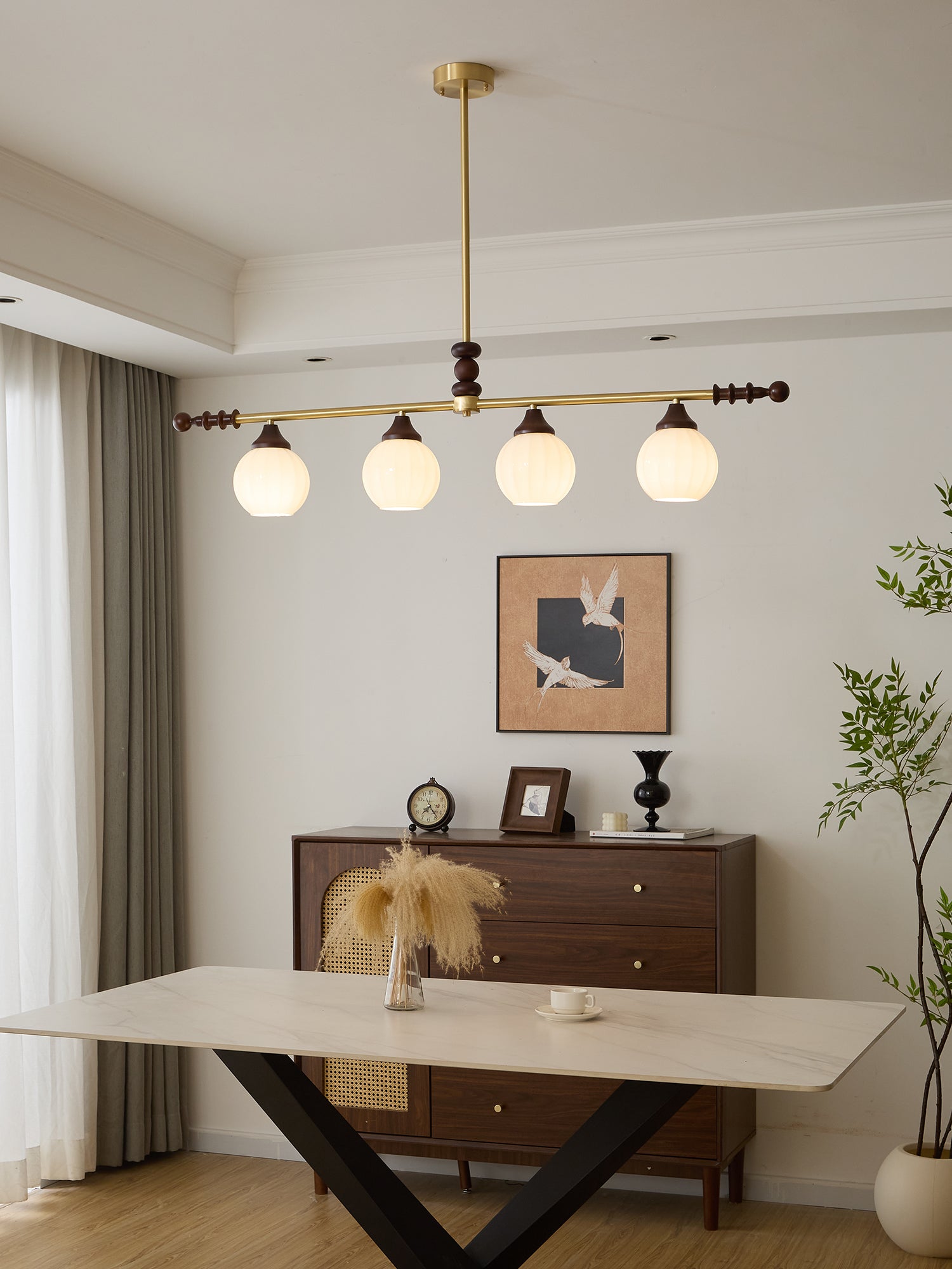 Clarabelle Crystal Chandelier - Elegant Modern Ceiling Light Fixture for Dining Room, Bedroom & Living Room Decor | Energy Efficient LED Lighting
